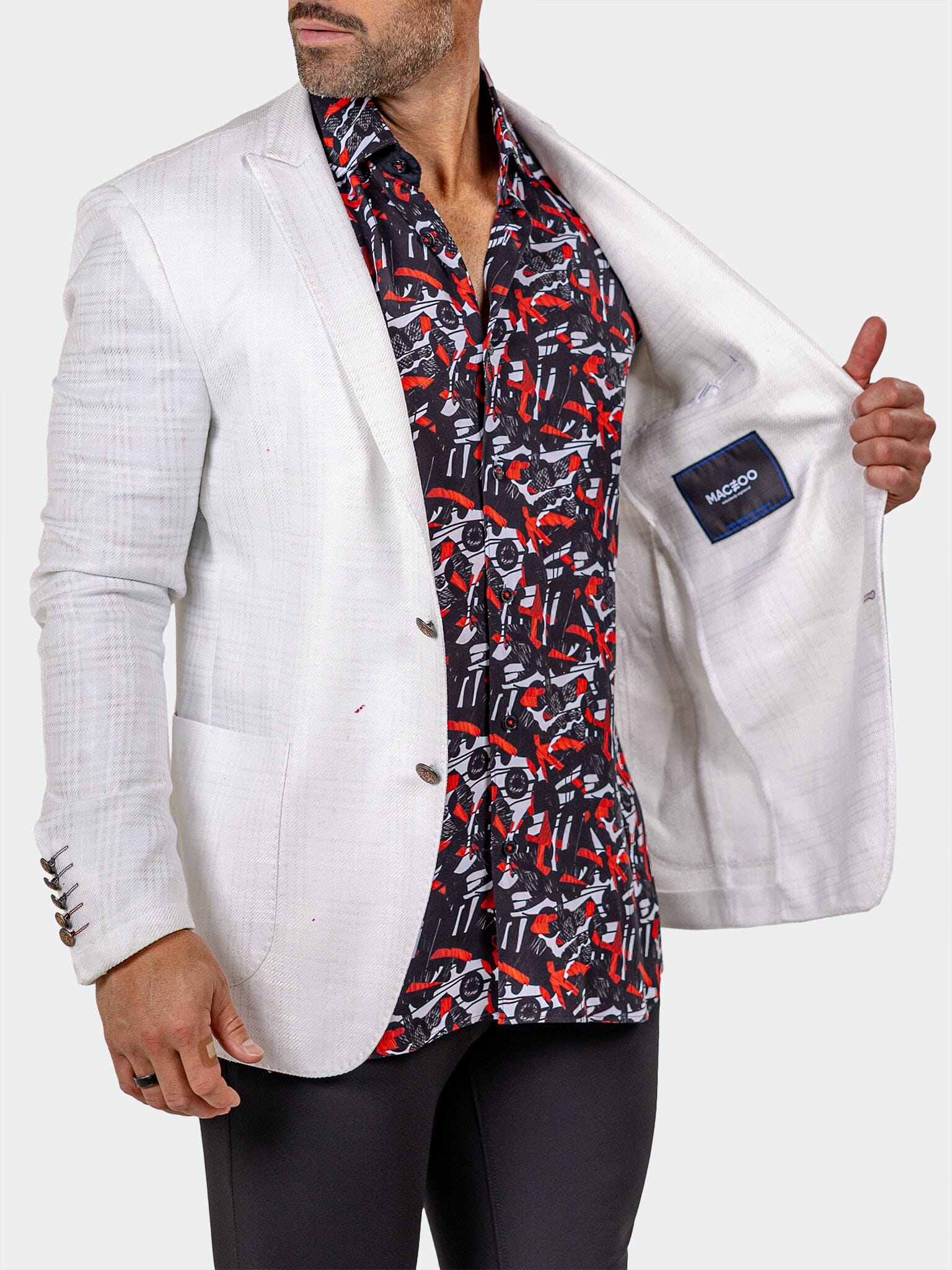 Blazer Uncostructed Marthyr015 White