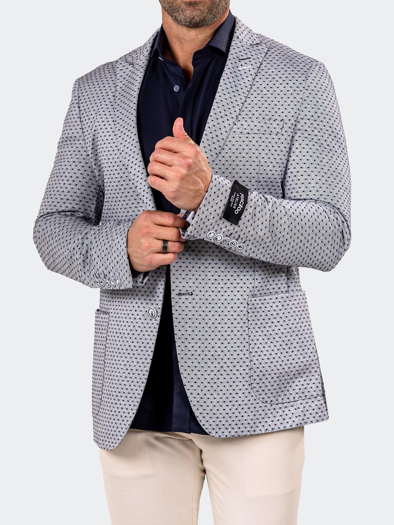 Blazer Uncostructed Marthyr026 Grey