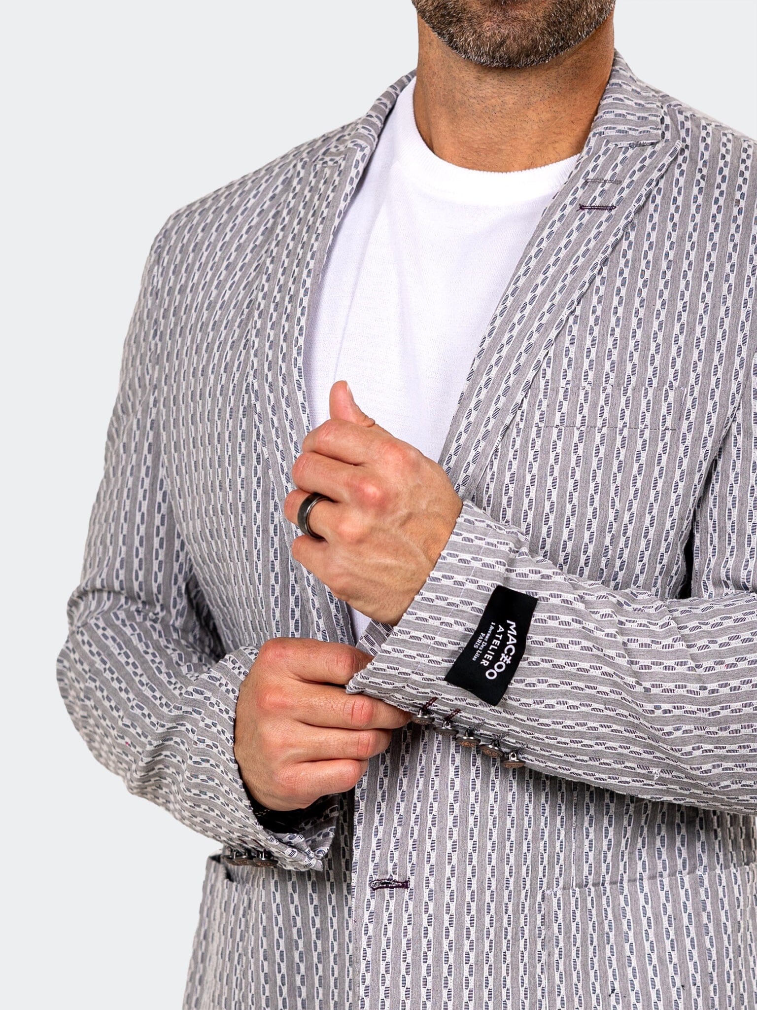 Blazer Uncostructed Marthyr032 Grey