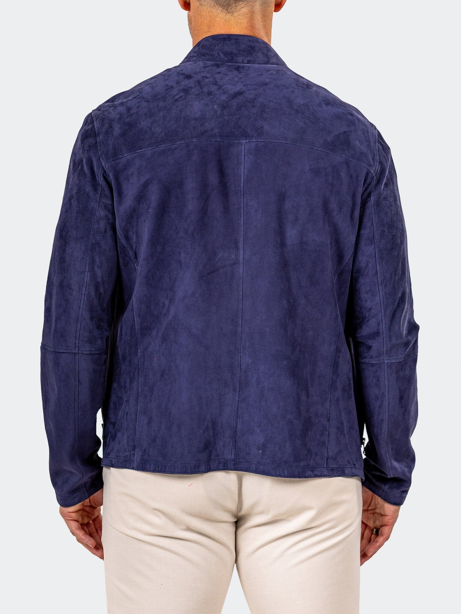Marthyr Blue Suede Jacket