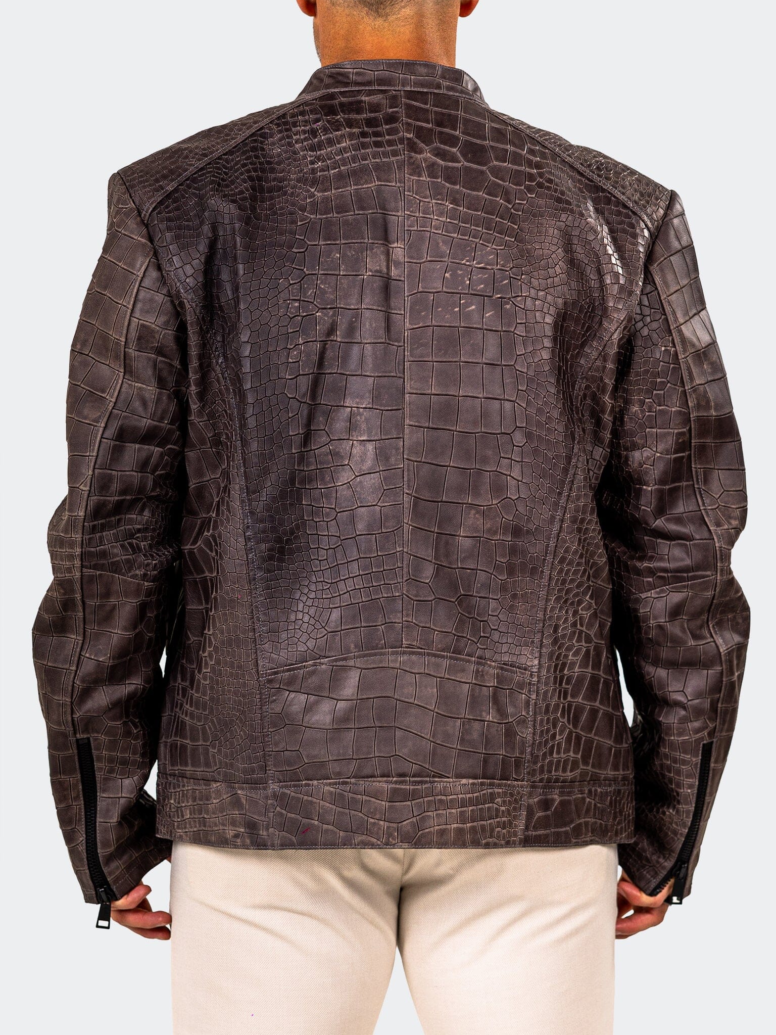 Leather Marthyr027 Grey