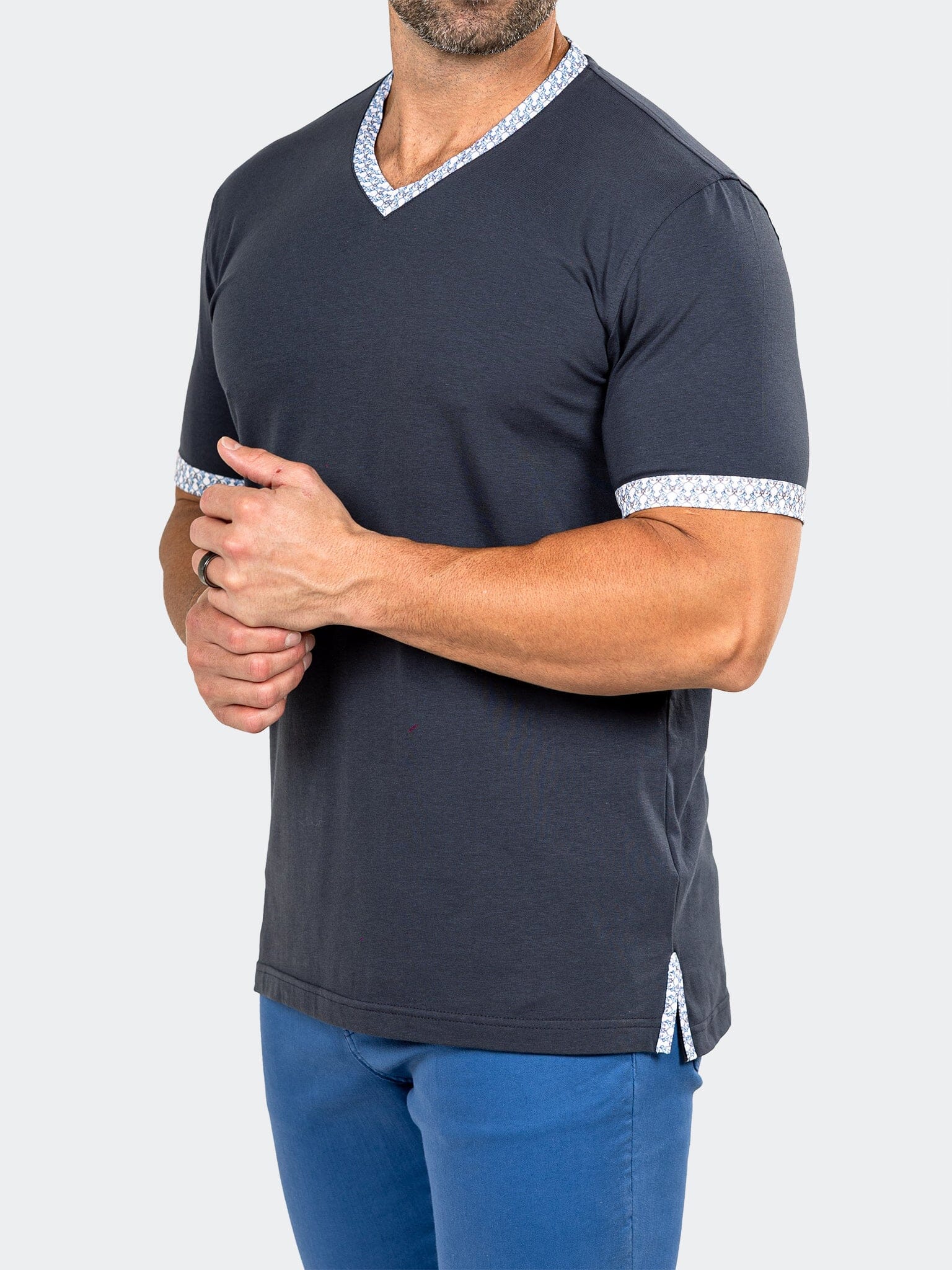 V-neck Edison Marthyr0008 Grey