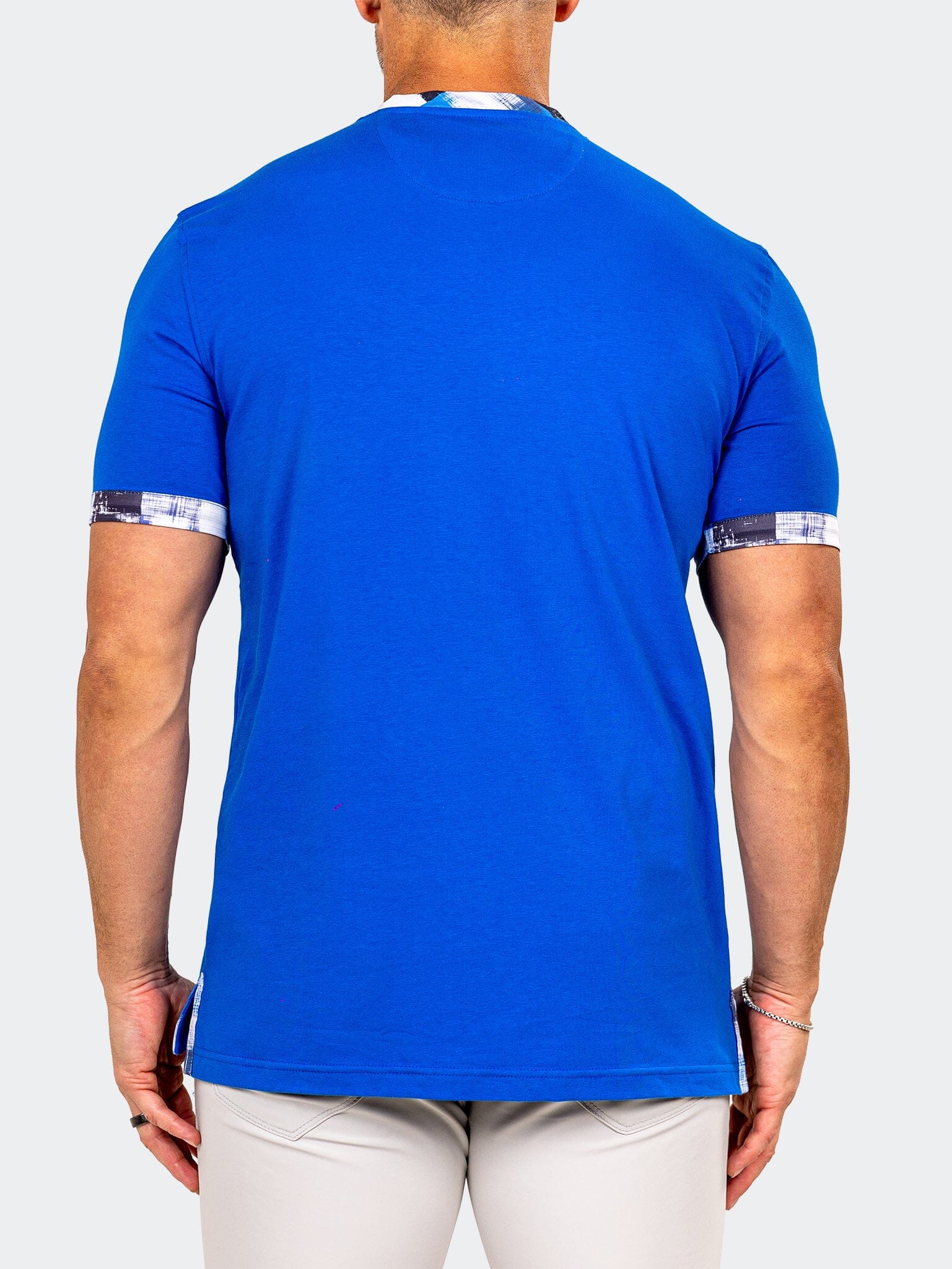 Edison Marthyr Blue V-Neck Tee