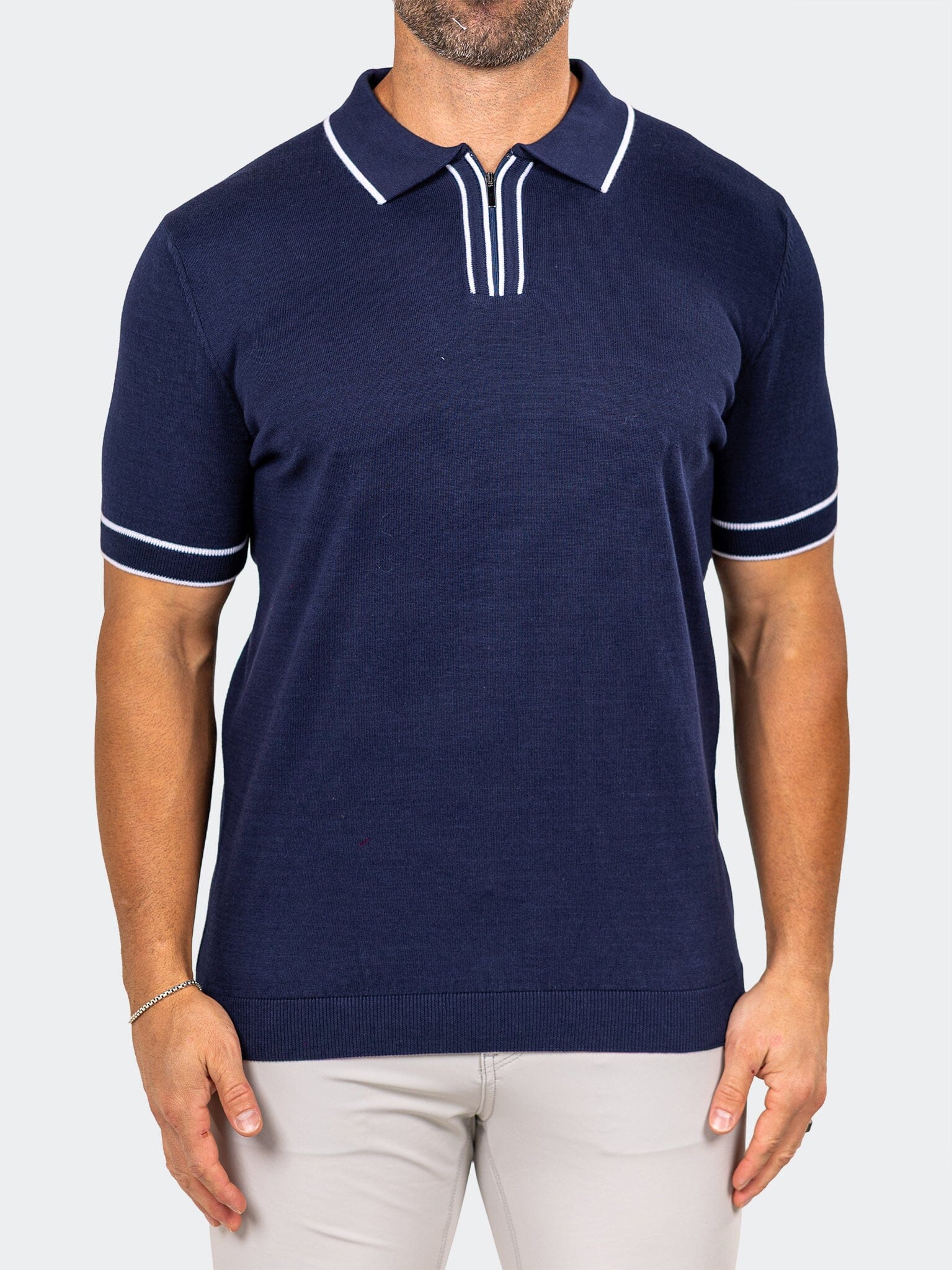 Polo KnittedMarthyr010 Blue