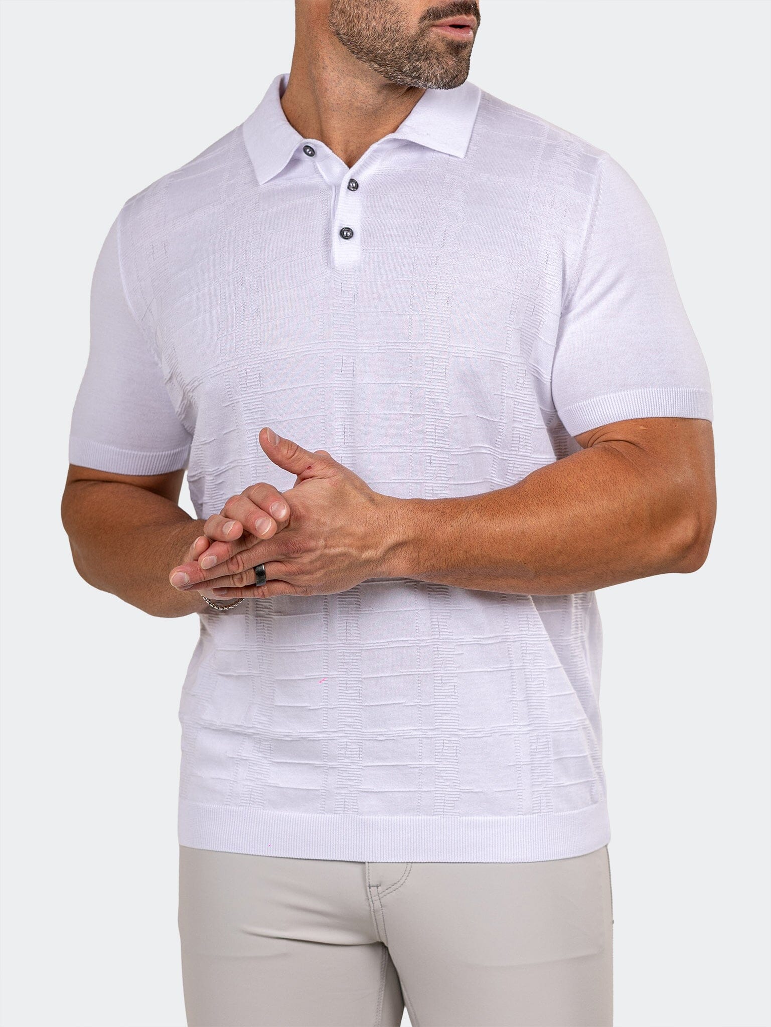 Polo KnittedMarthyr014 White