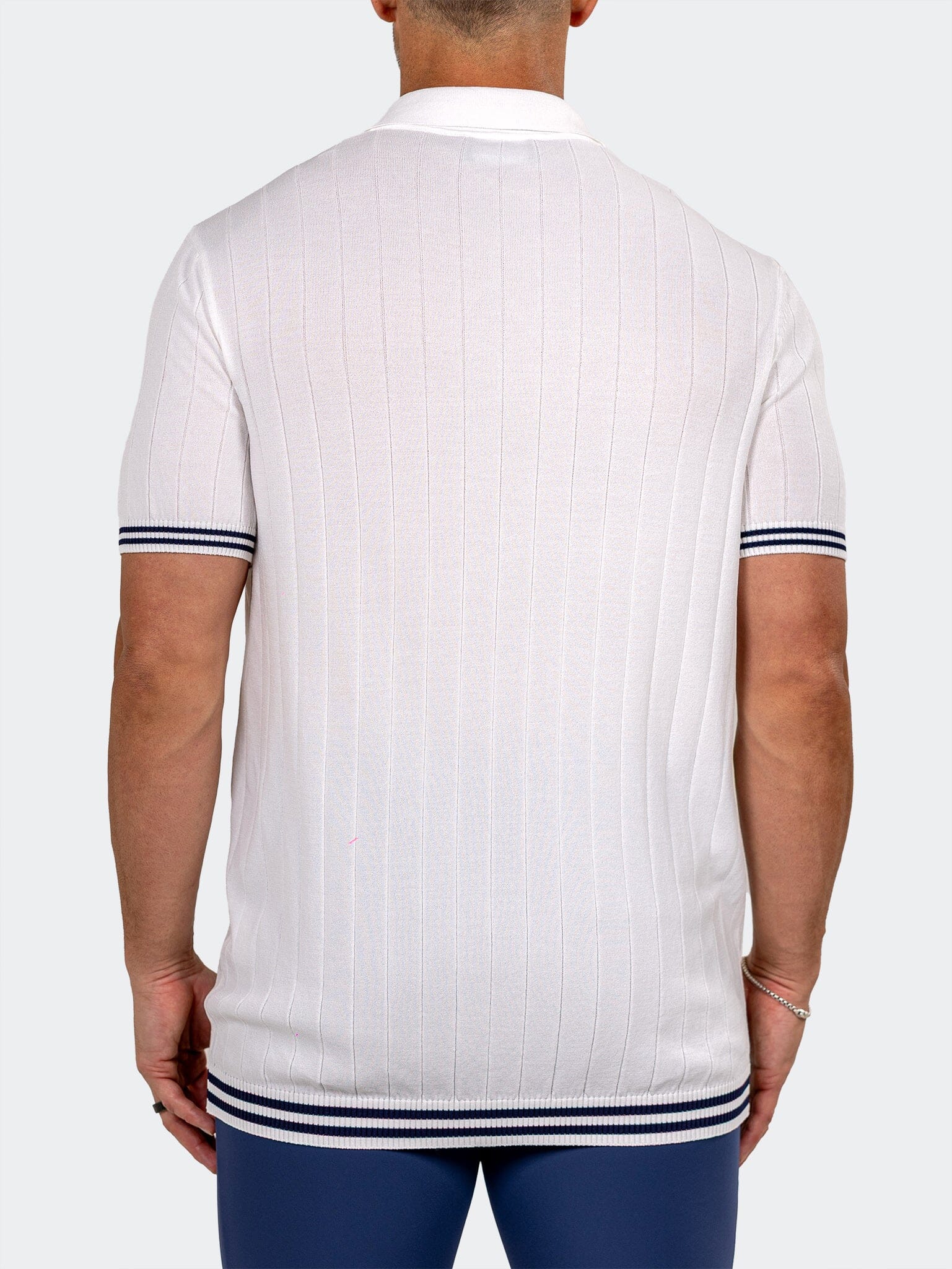 Knitted Marthyr White Polo