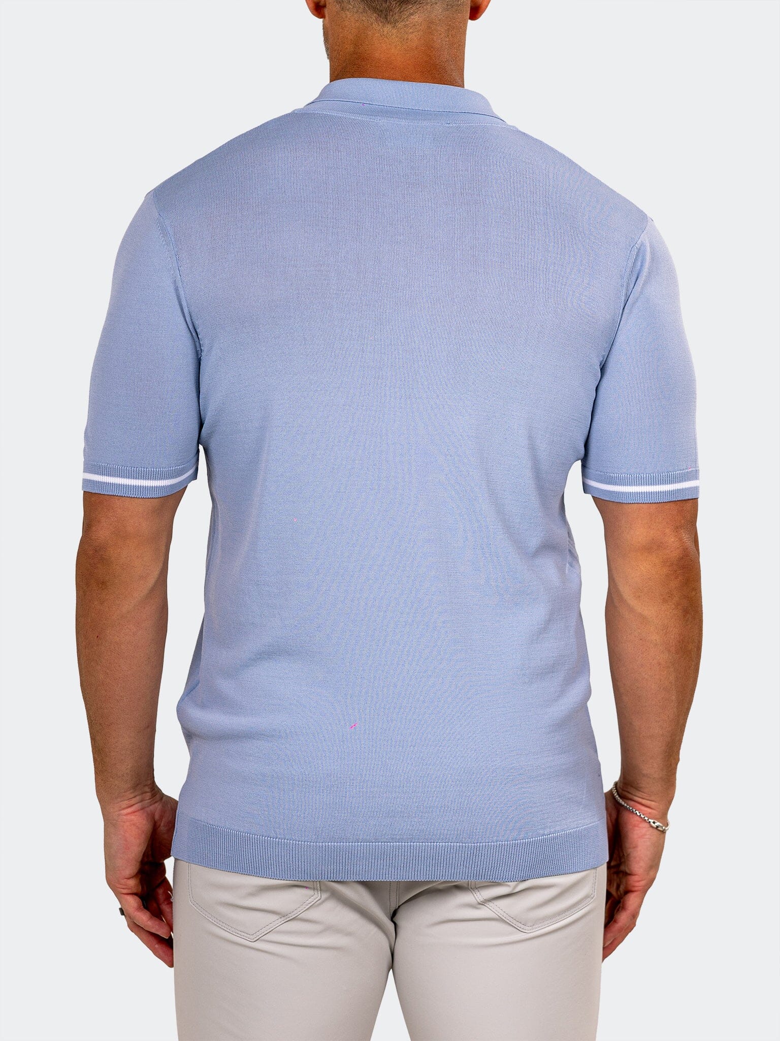 Knitted Marthyr Blue Polo