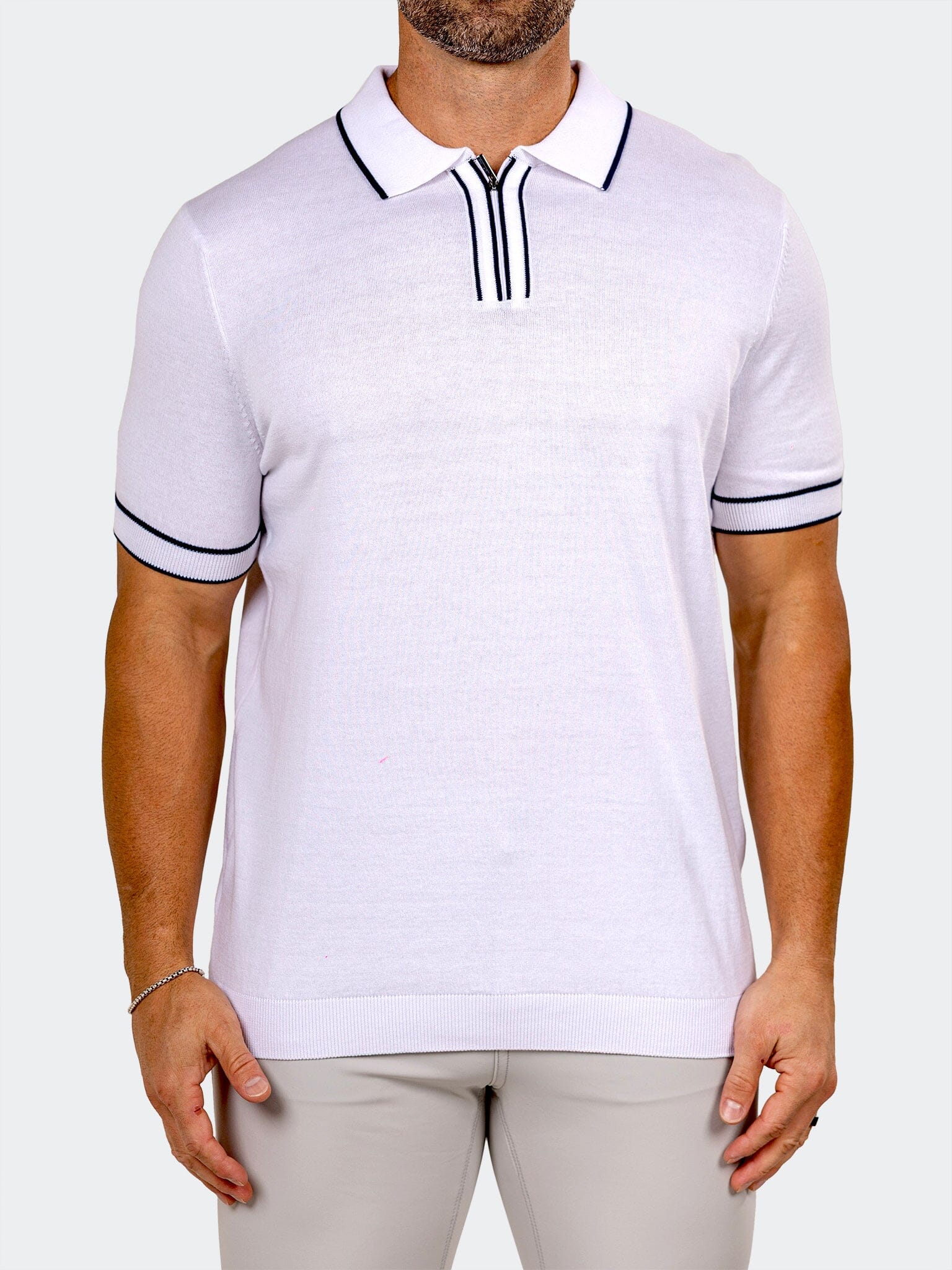 Polo KnittedMarthyr040 White