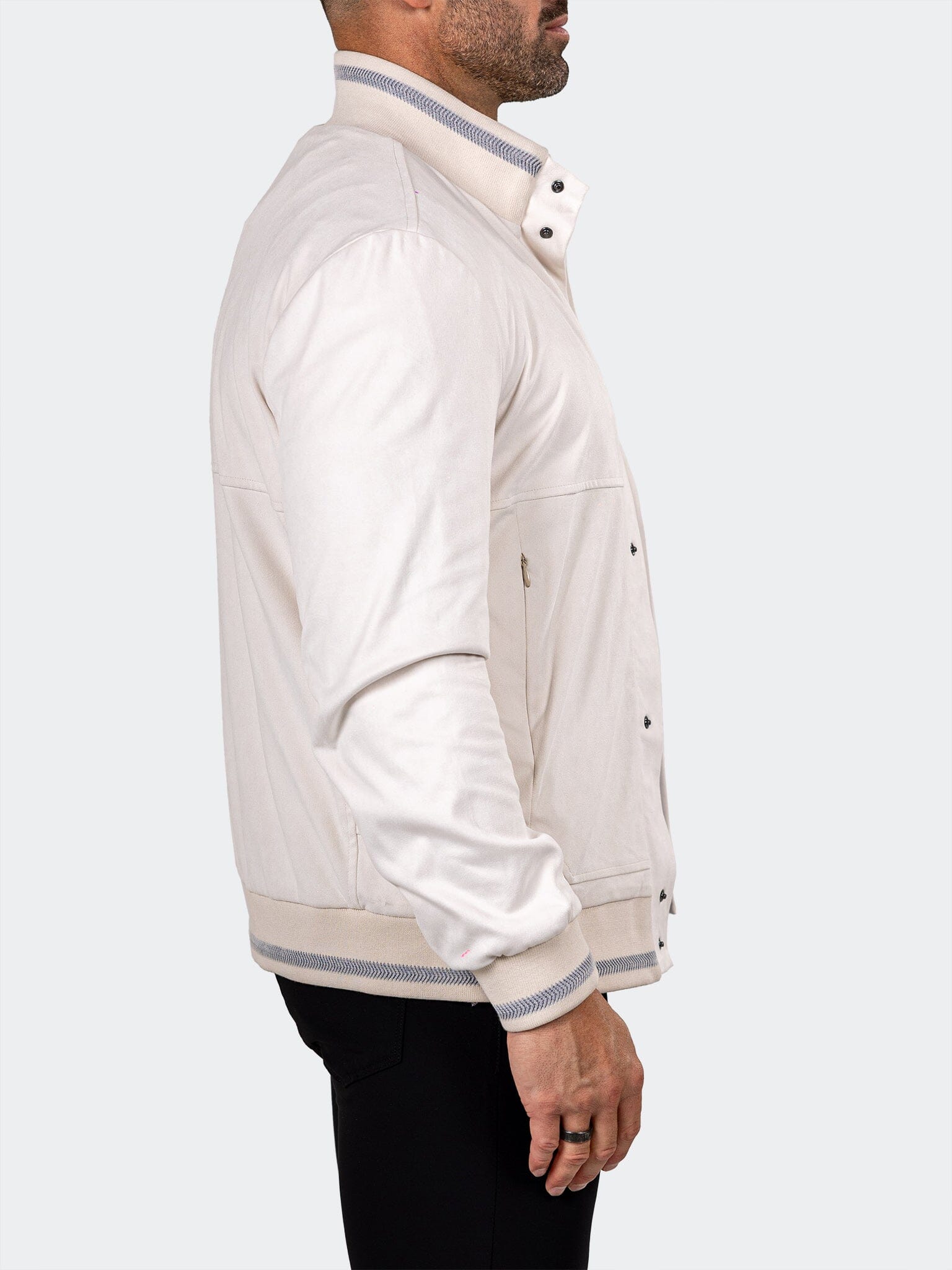 Marthyr White Bomber Jacket