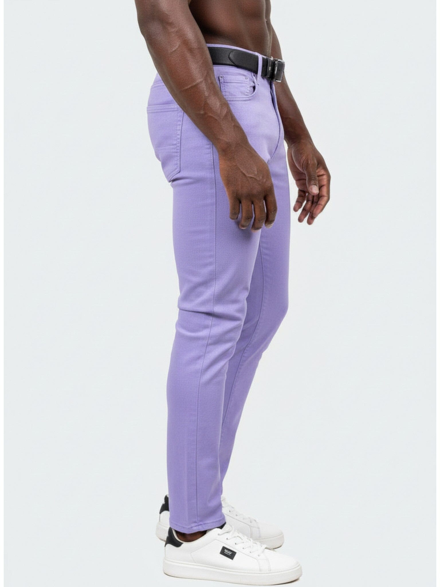 Marthyr Lavender Slim Jeans – Maceoo