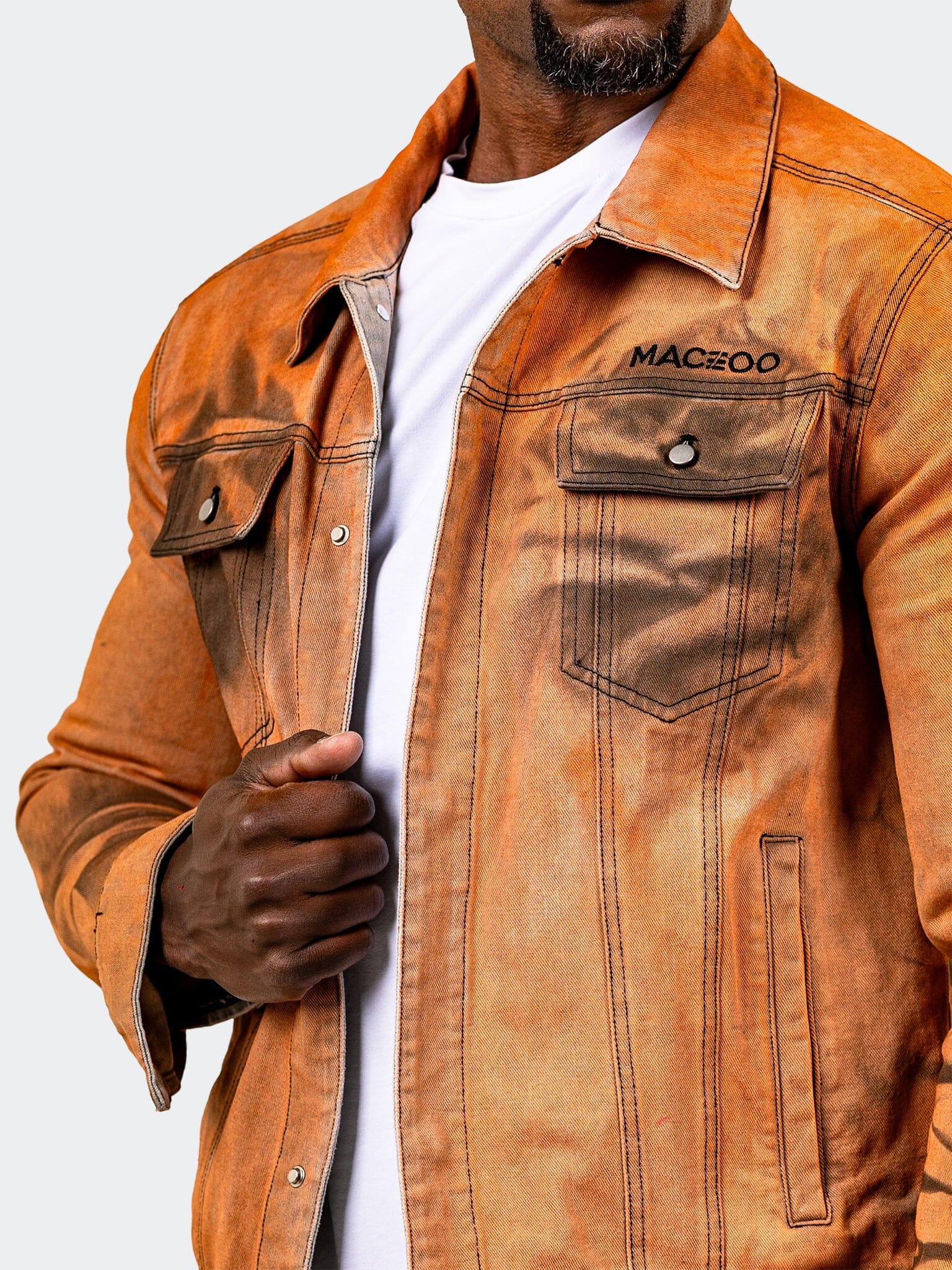 Denim JacketMarthyr018 Orange