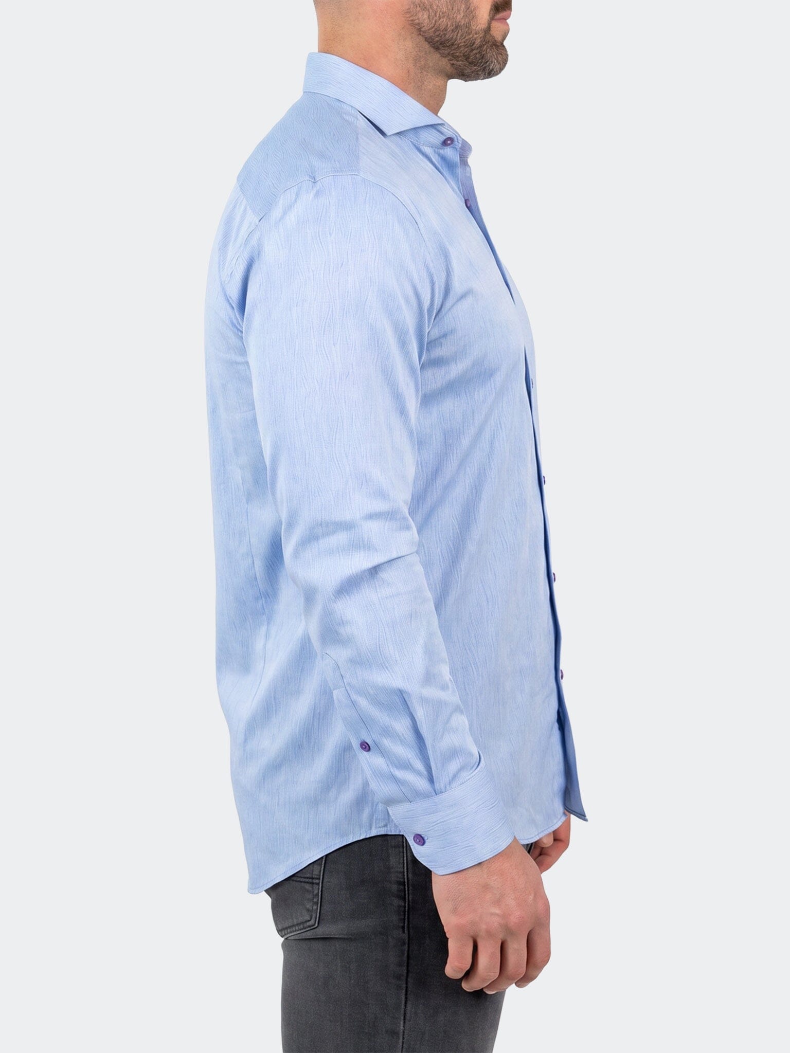 General Dress Shirt LS Woven Unknown0011 Blue