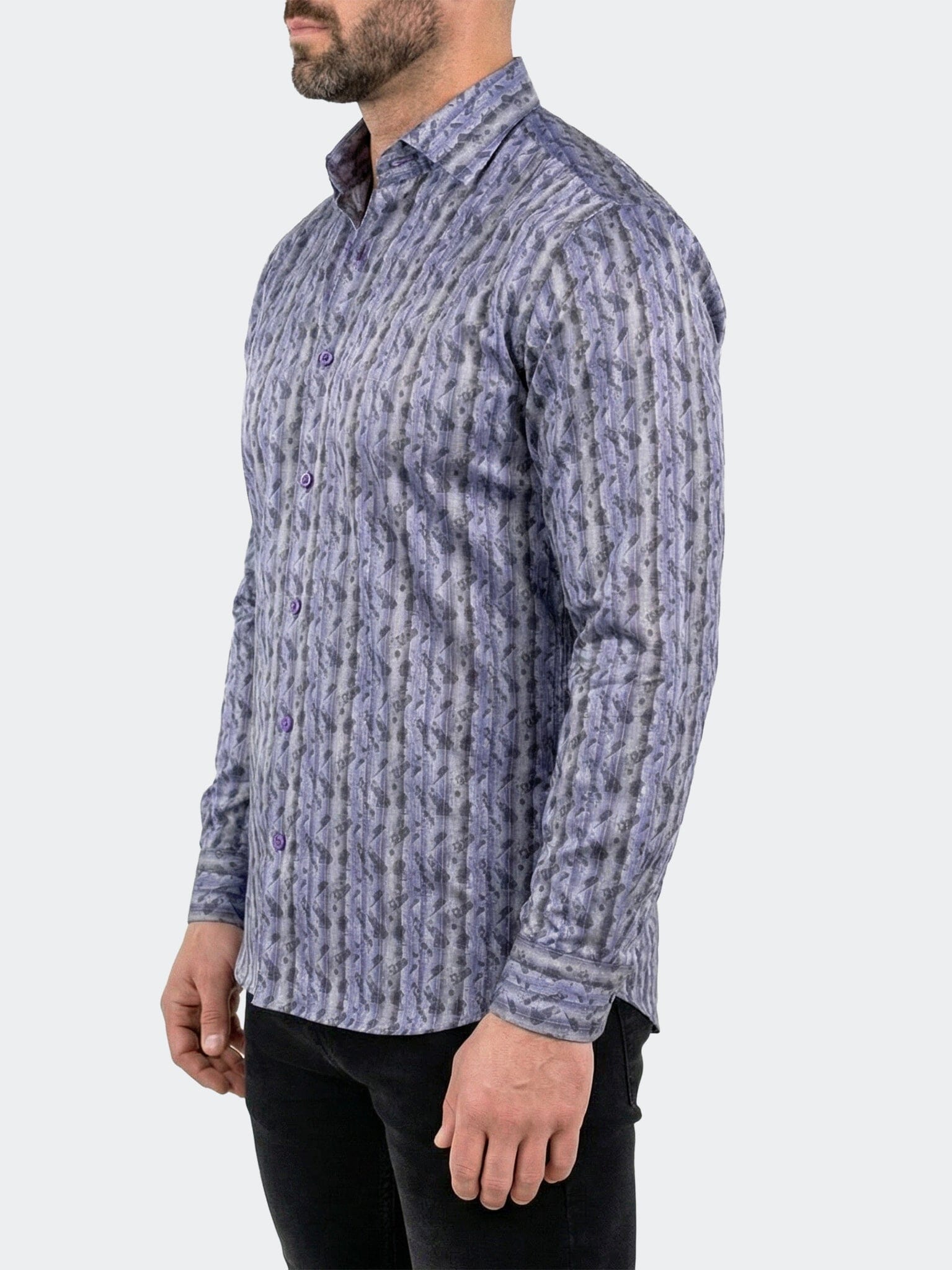 Fibonacci Dress Shirt LS Woven Unknown0014 Grey