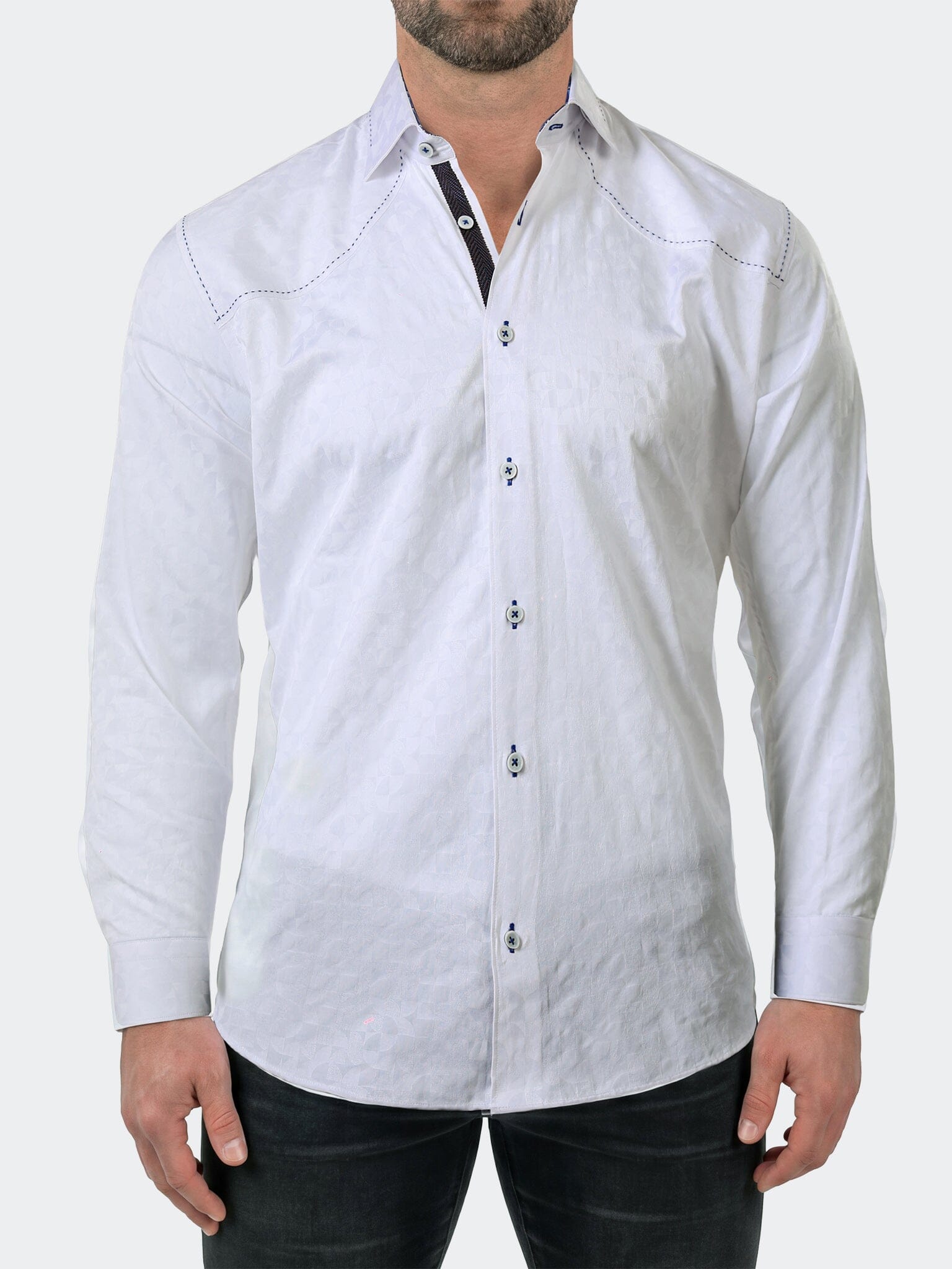 Punto Dress Shirt LS Woven Unknown0017 White