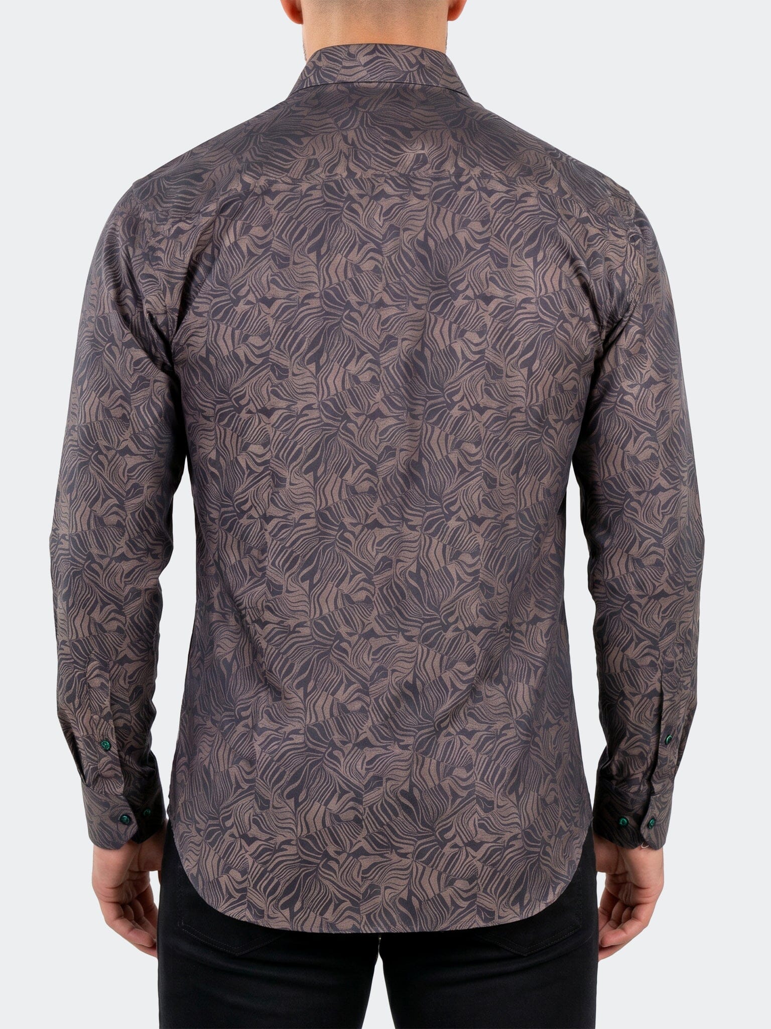 Fibonacci Dress Shirt LS Woven Unknown0020 Brown
