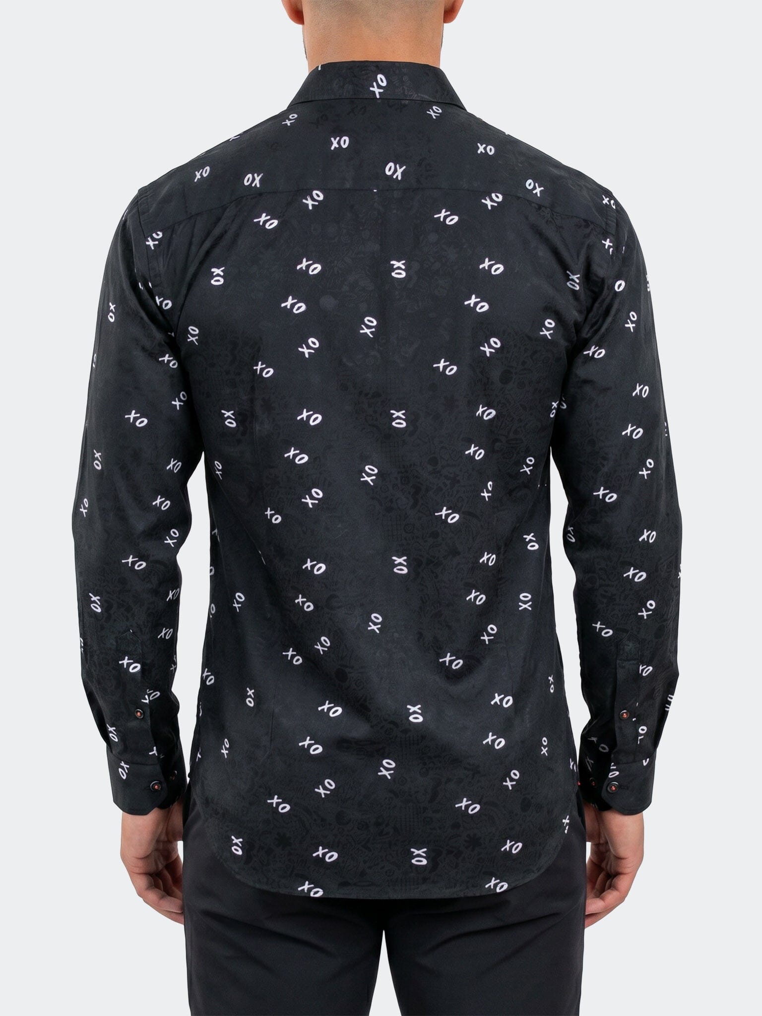 Fibonacci Dress Shirt LS Woven Unknown0050 Black