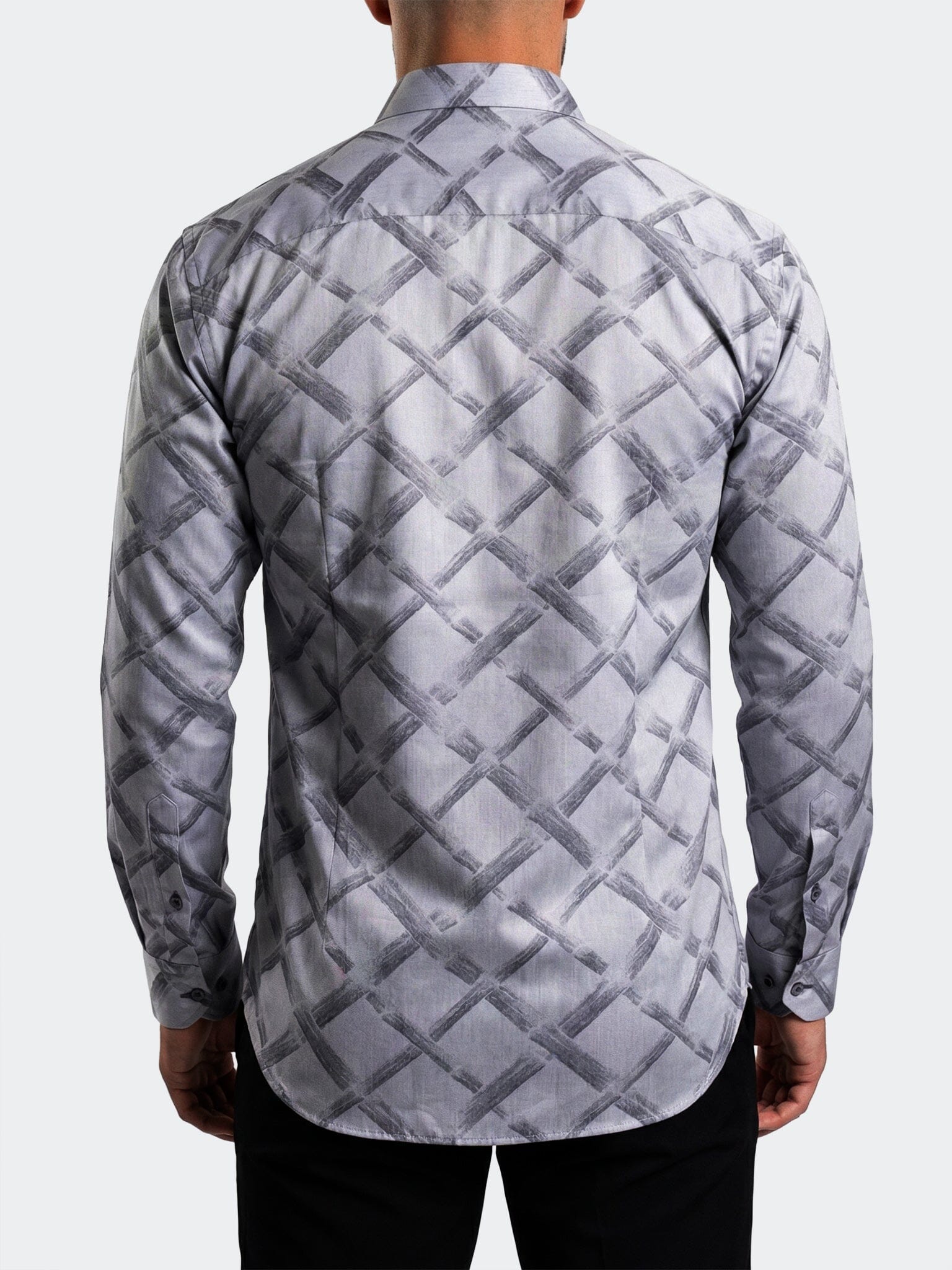 Fibonacci Dress Shirt LS Woven Unknown0057 Grey