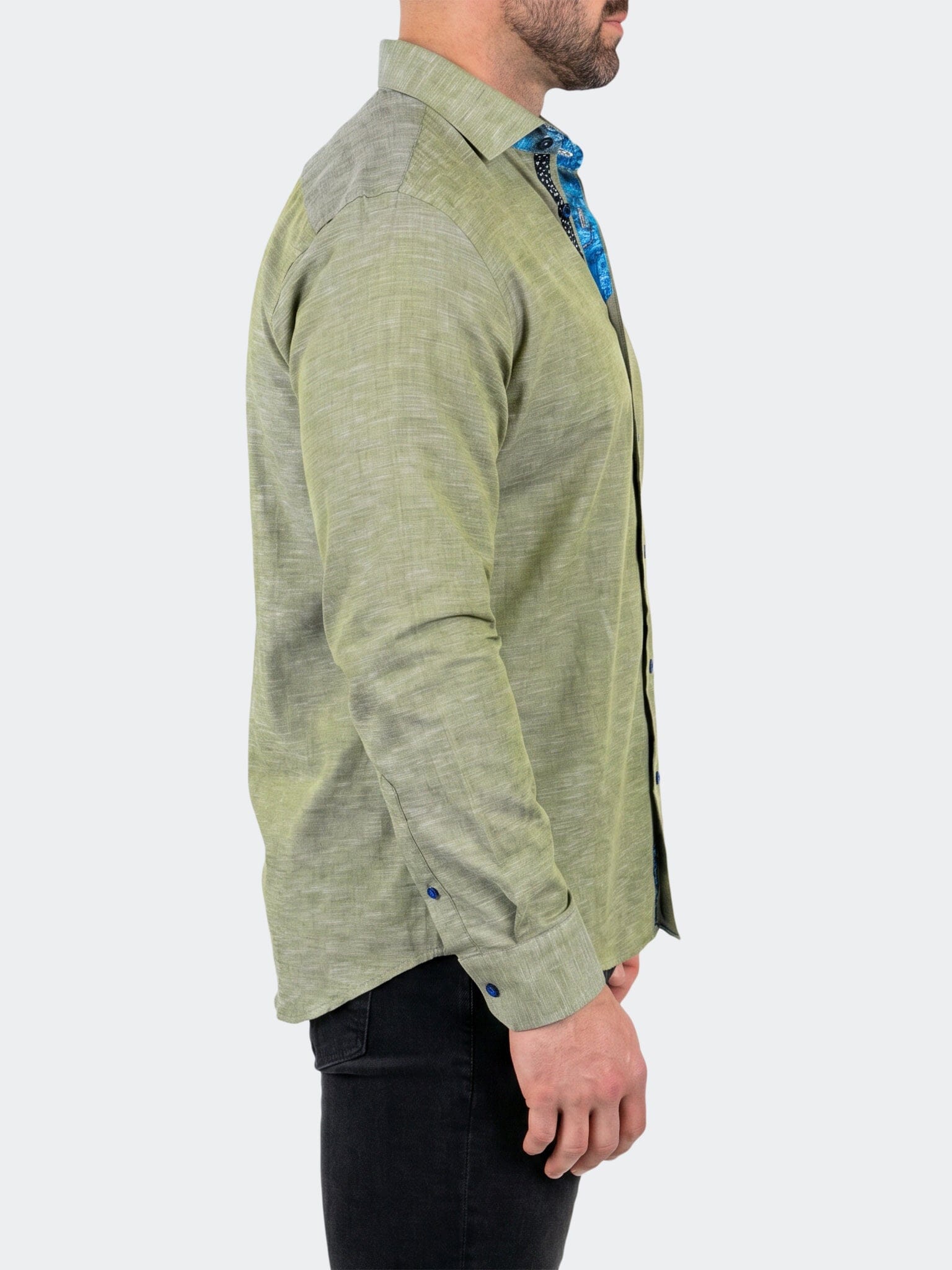 Fibonacci Dress Shirt LS Woven Unknown0101 Green