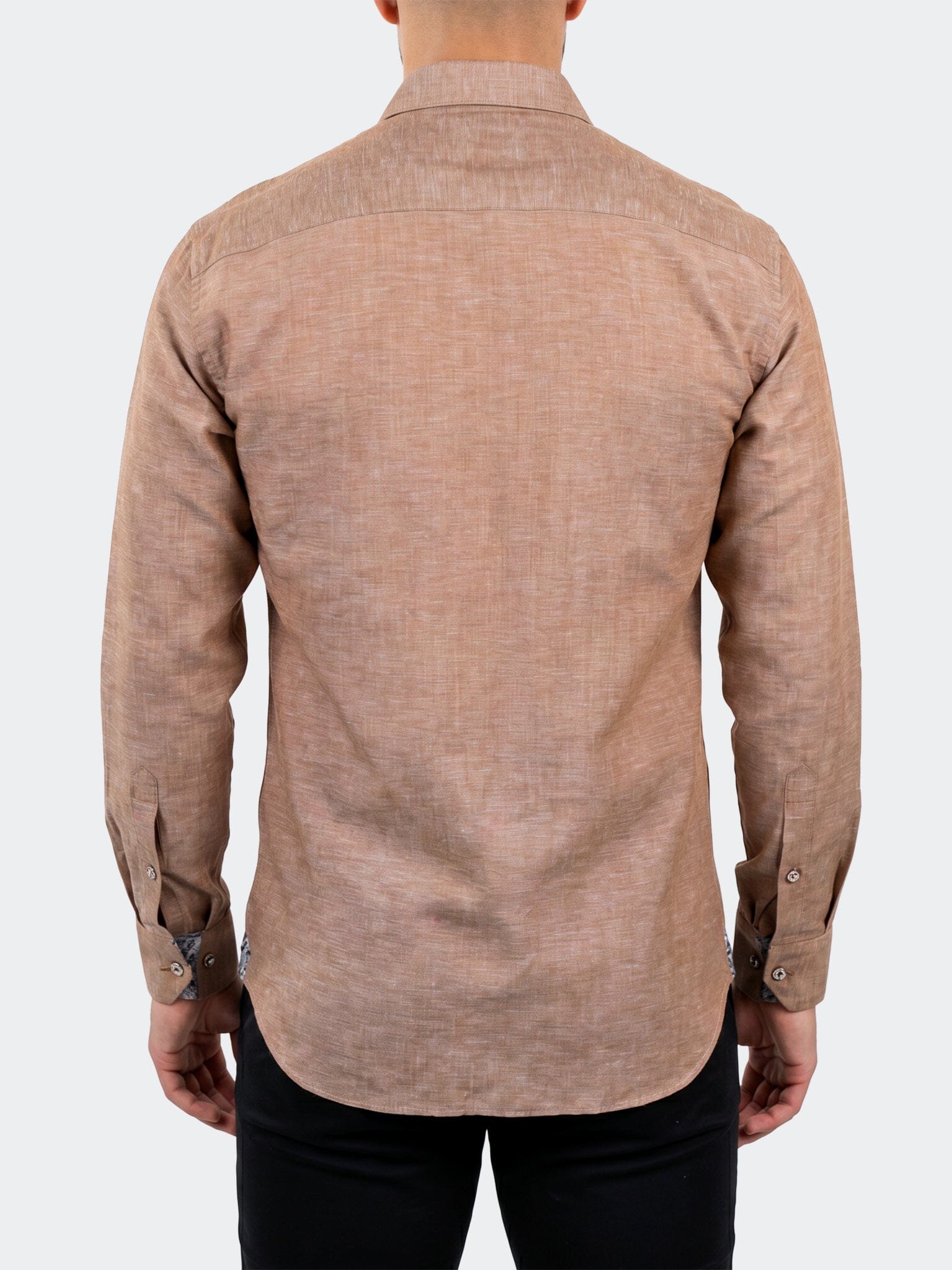 Fibonacci Dress Shirt LS Woven Unknown0107 Brown