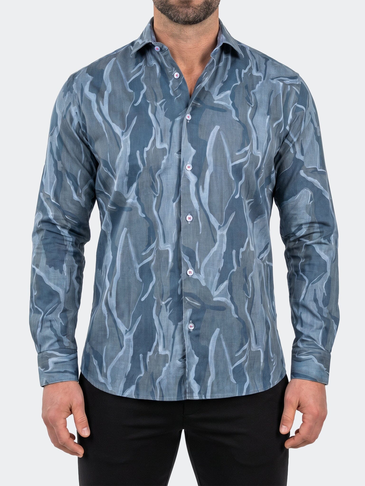 Fibonacci Dress Shirt LS Woven Unknown0208 Grey