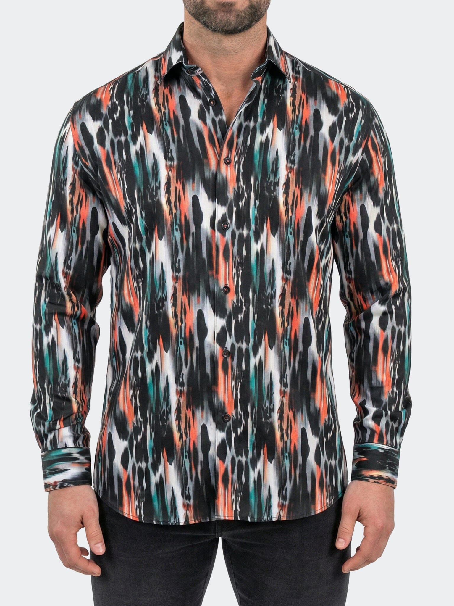 Fibonacci Dress Shirt LS Woven Unknown0215 Black