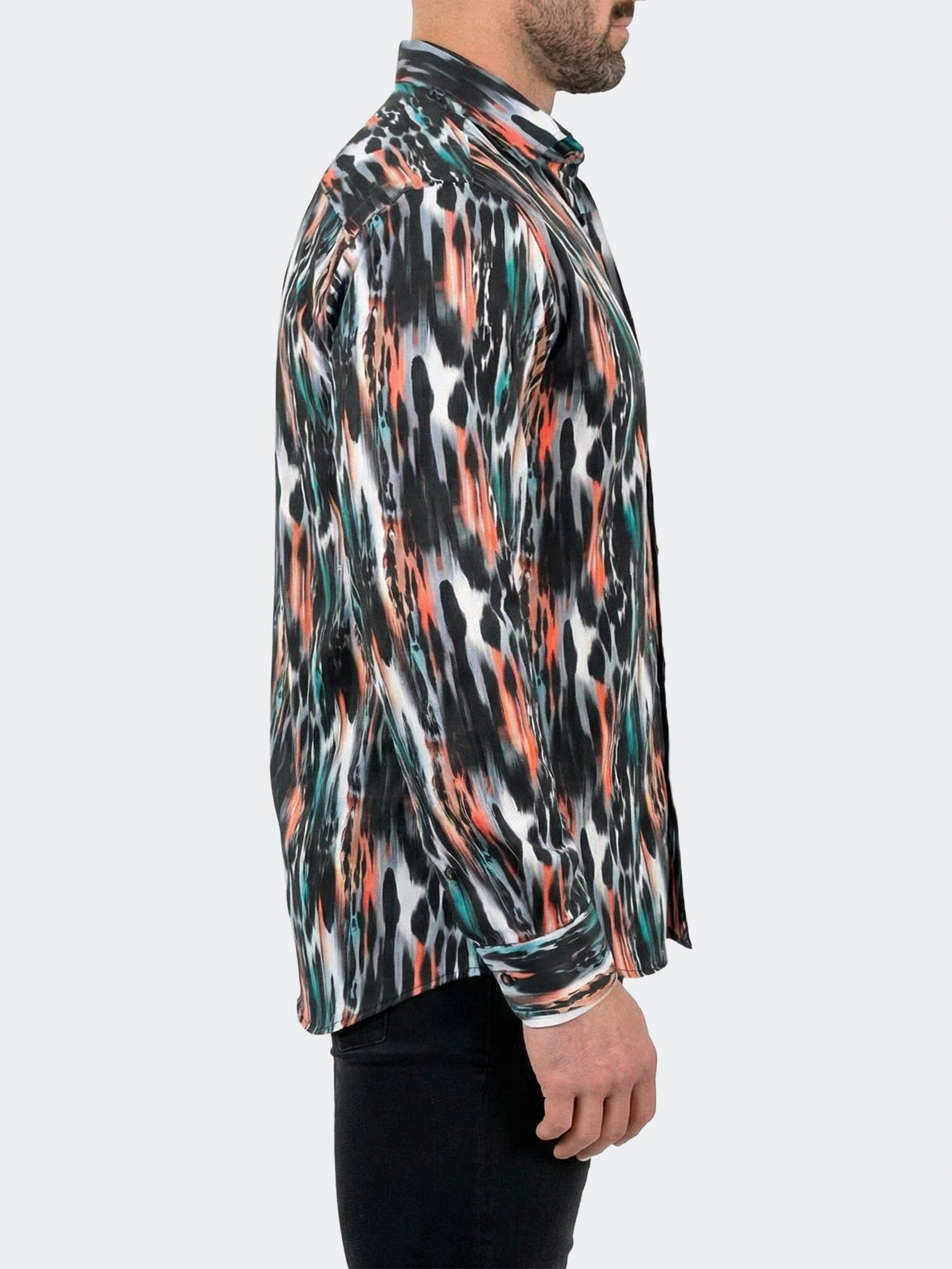 Fibonacci Dress Shirt LS Woven Unknown0215 Black