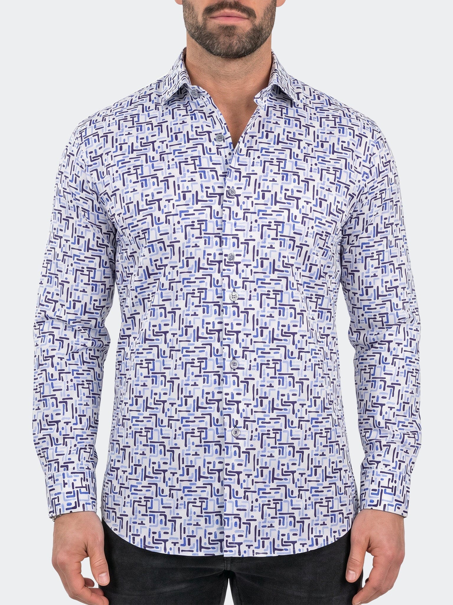 Fibonacci Dress Shirt LS Woven Unknown0220 White