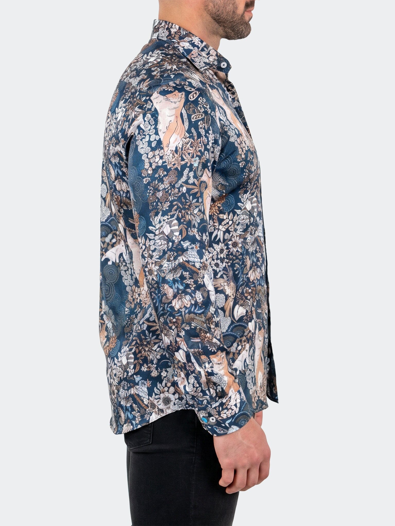 Fibonacci Dress Shirt LS Woven Unknown0229 Blue