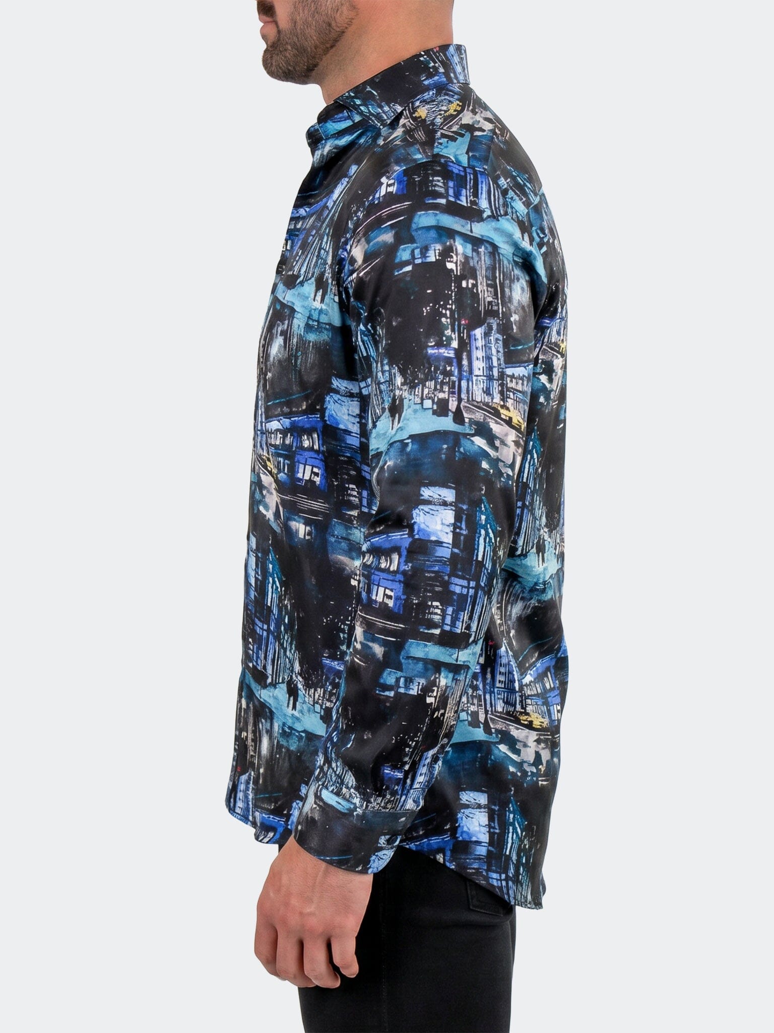Fibonacci Dress Shirt LS Woven Unknown0230 Black