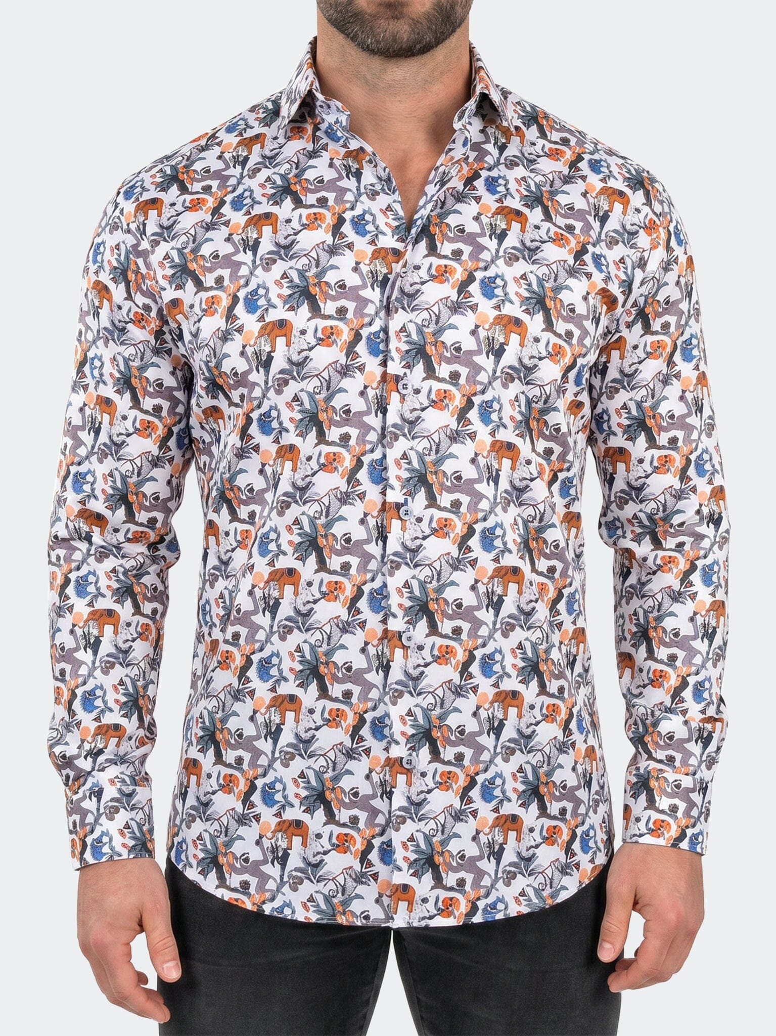 Fibonacci Dress Shirt LS Woven Unknown0240 White