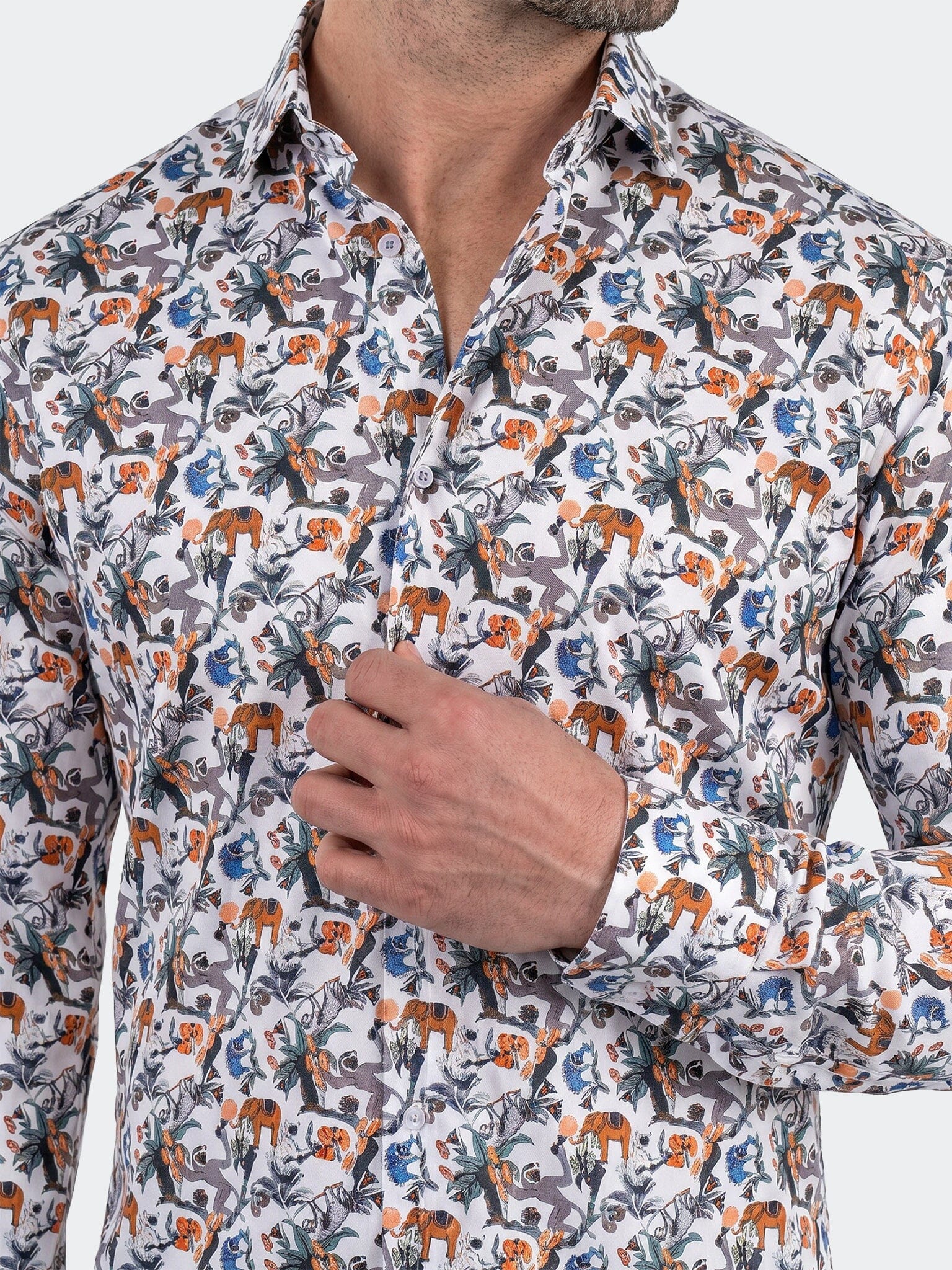 Fibonacci Dress Shirt LS Woven Unknown0240 White