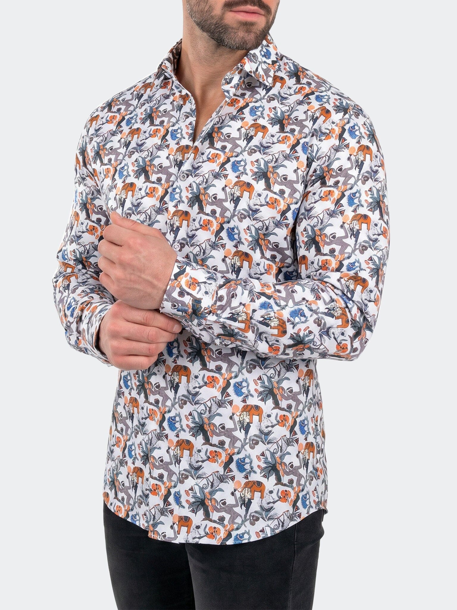 Fibonacci Dress Shirt LS Woven Unknown0240 White