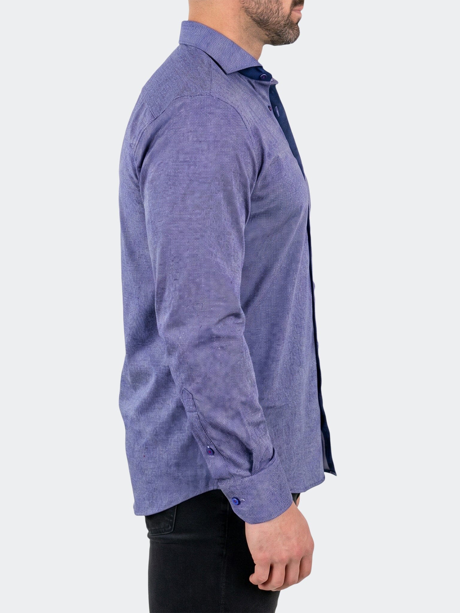 Einstein Dress Shirt LS Stretch Unknown3004 Blue