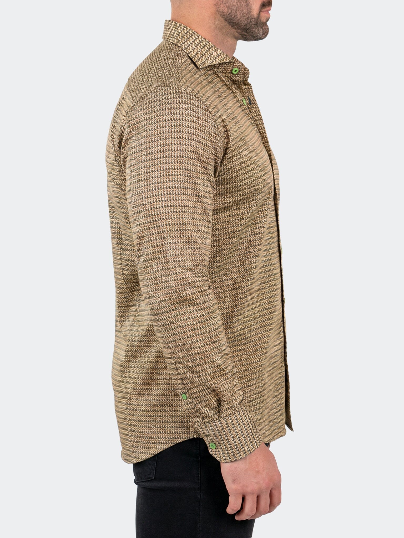 Einstein Dress Shirt LS Stretch Unknown3021 Brown