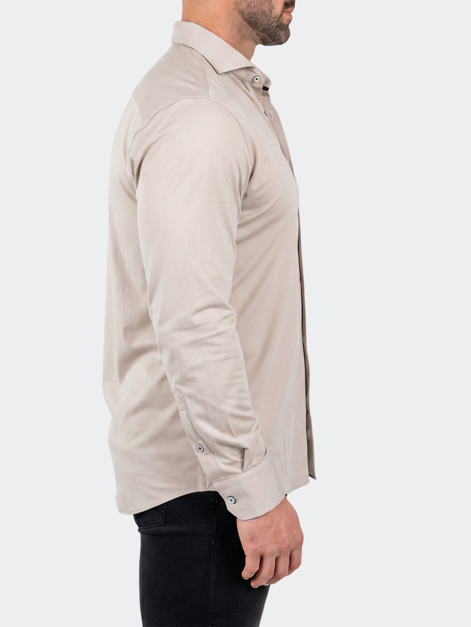 Einstein Dress Shirt LS Stretch Unknown3031 Beige