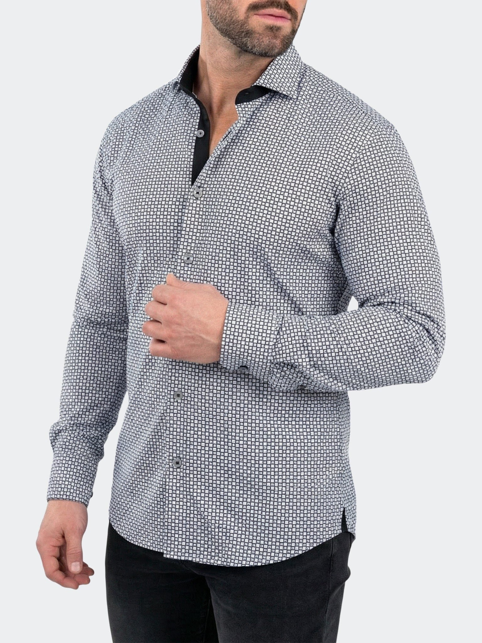 Einstein Dress Shirt LS Stretch Unknown3034 White
