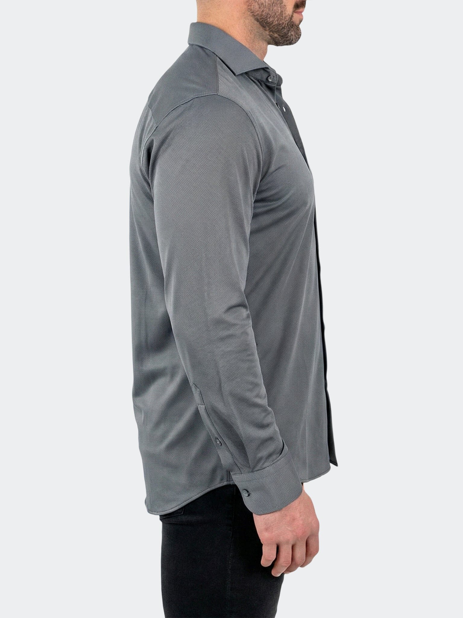 Einstein Dress Shirt LS Stretch Unknown3050 Grey