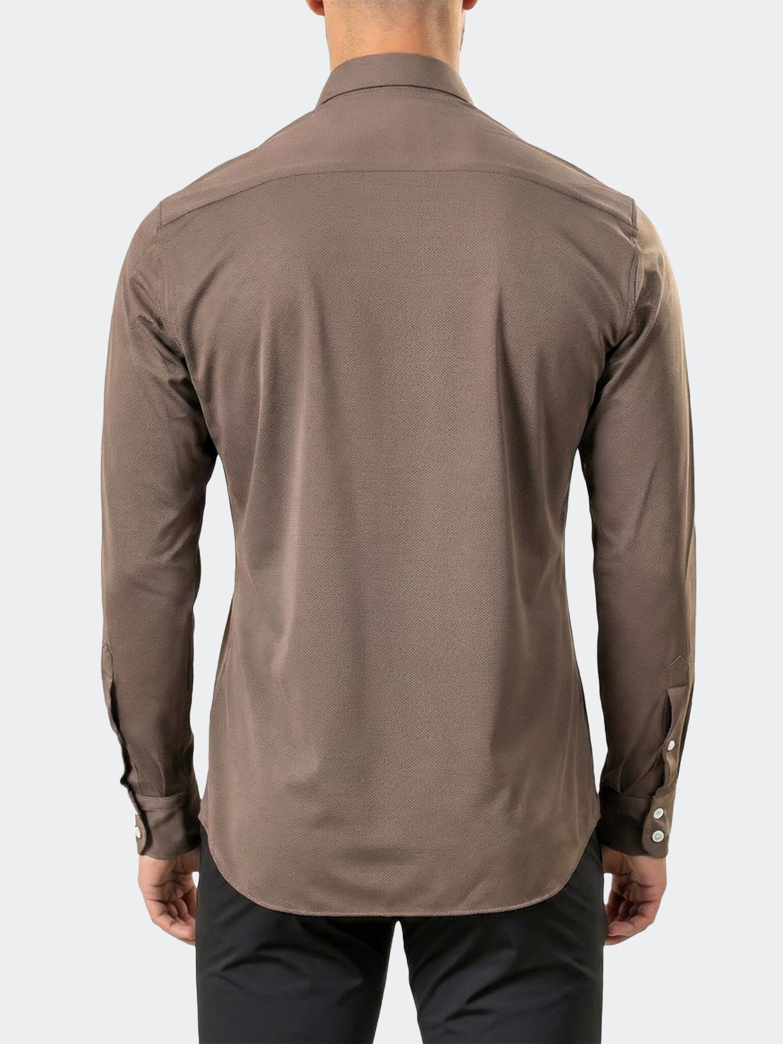 Einstein Dress Shirt LS Stretch Unknown3051 Brown