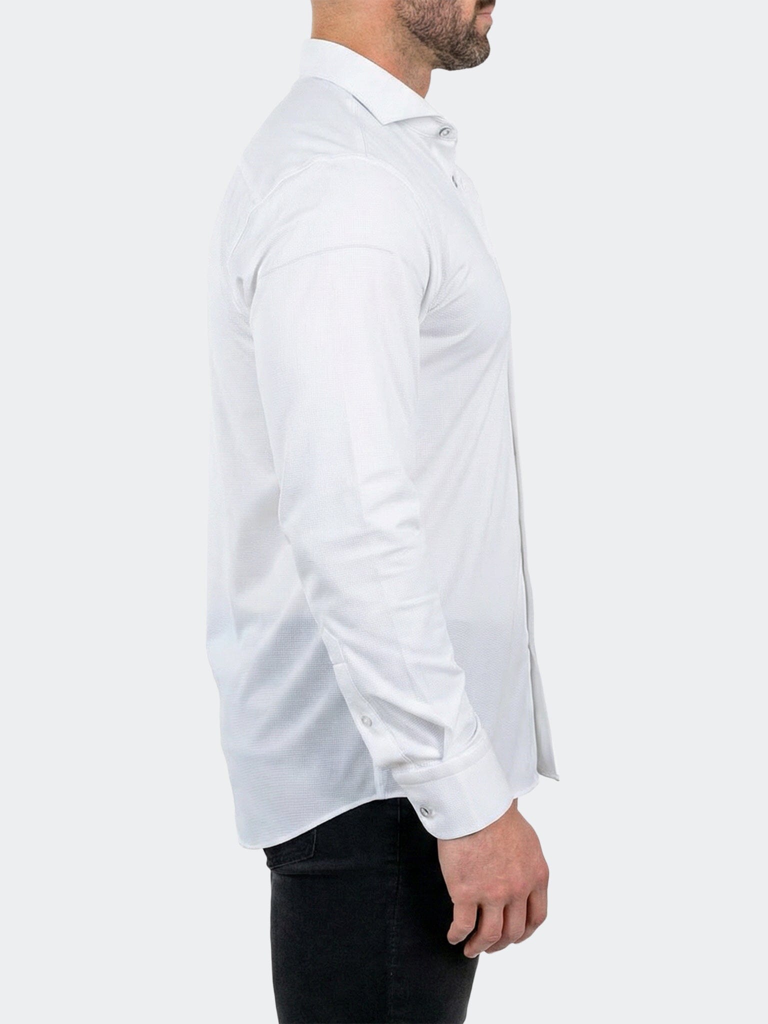 Einstein Dress Shirt LS Stretch Unknown3052 White