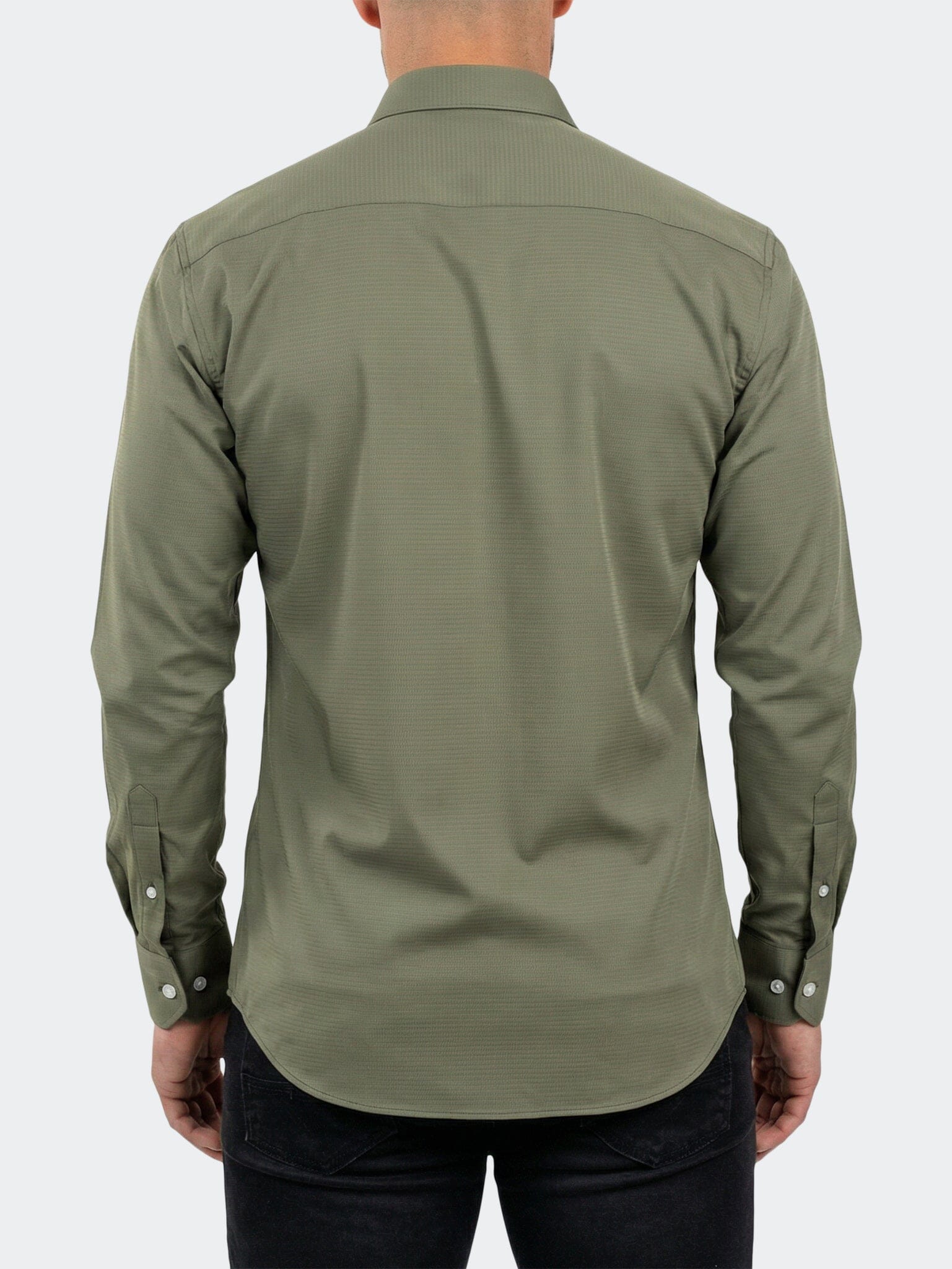 Einstein Dress Shirt LS Stretch Unknown3055 Green
