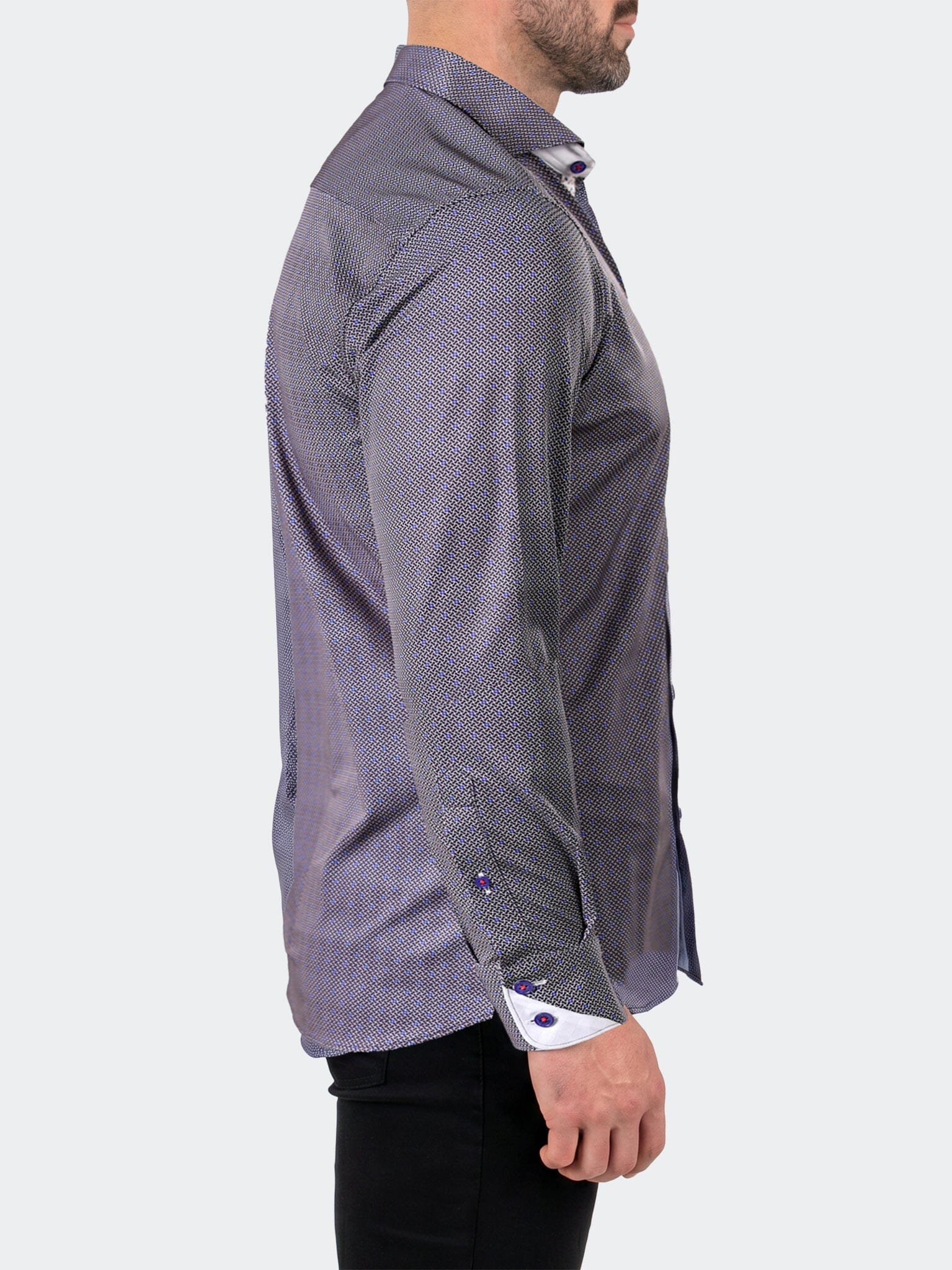 Einstein Dress Shirt LS Stretch Unknown3256 Blue