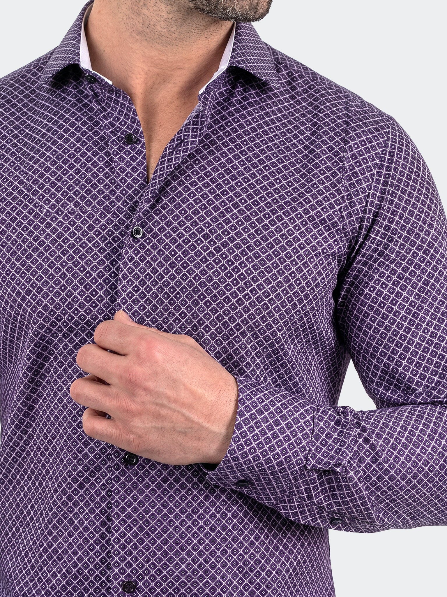 Einstein Dress Shirt LS Stretch Unknown3263 Black