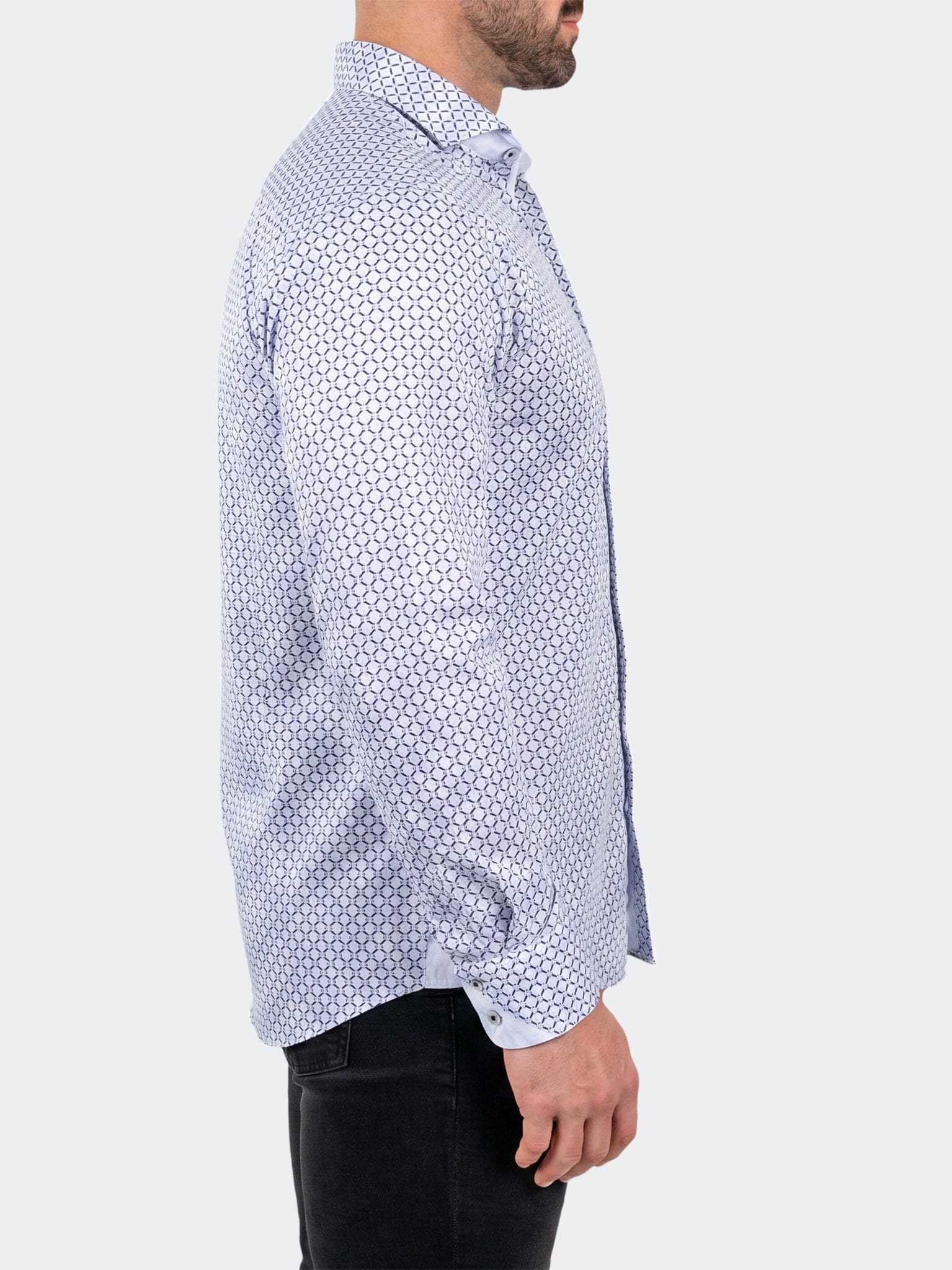 Einstein Dress Shirt LS Stretch Unknown3296 White