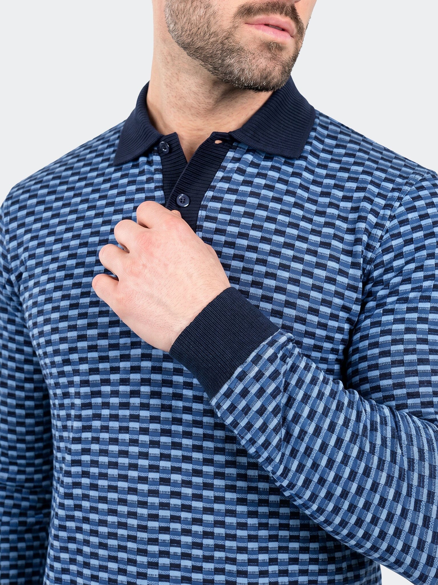 Polo KnitRib Unknown002 Blue