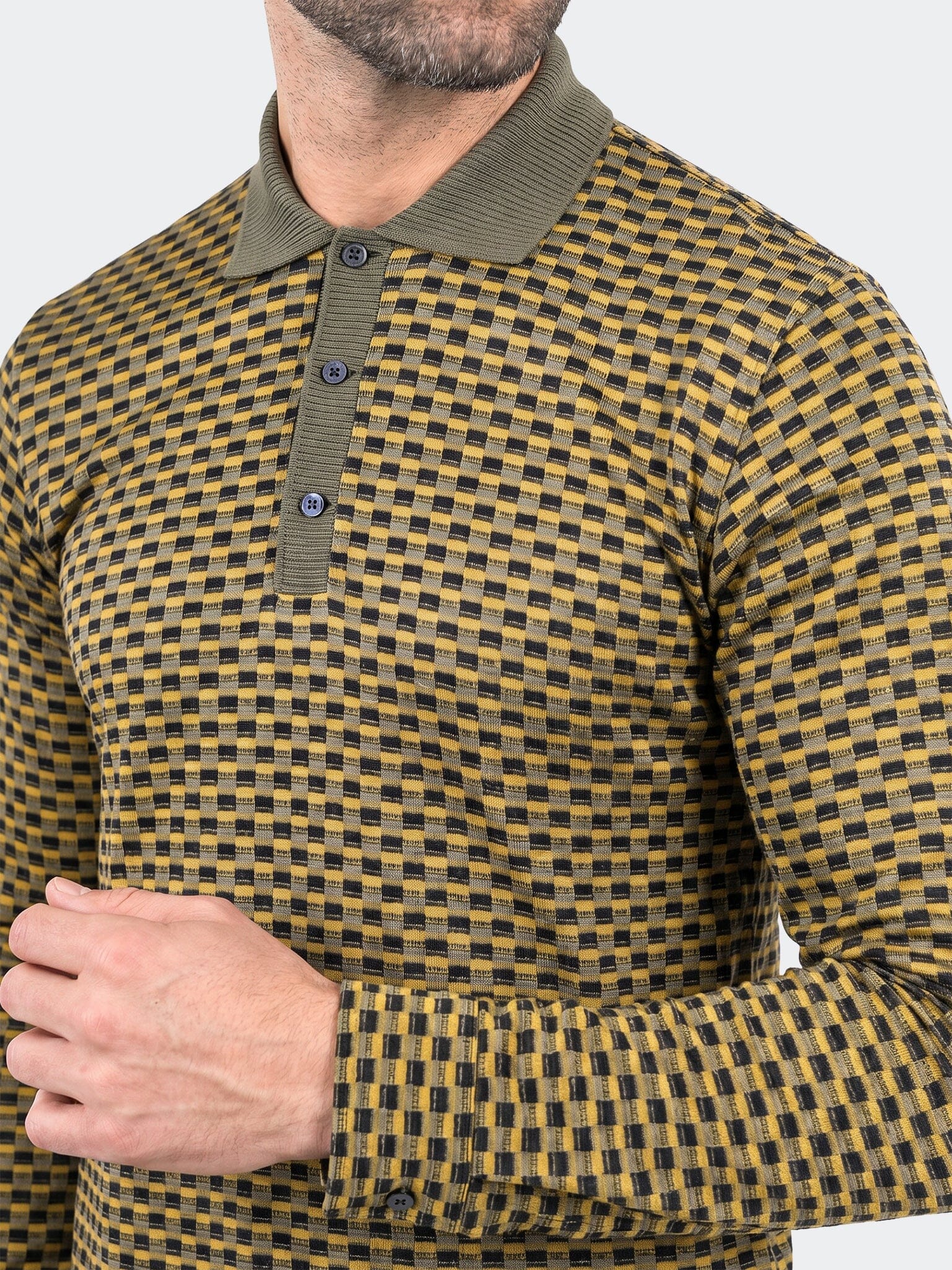Polo KnitRib Unknown003 Yellow