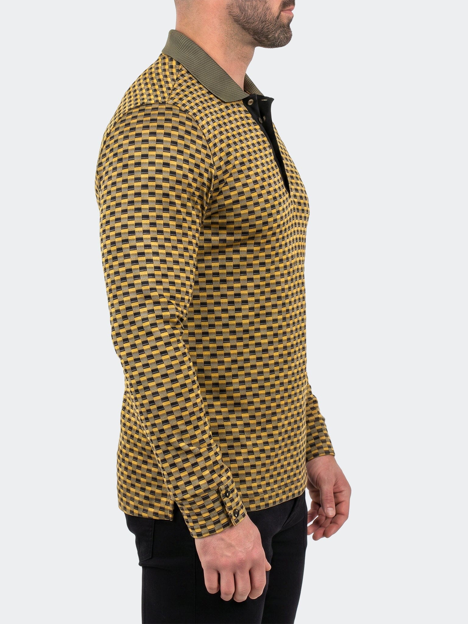 Polo KnitRib Unknown003 Yellow