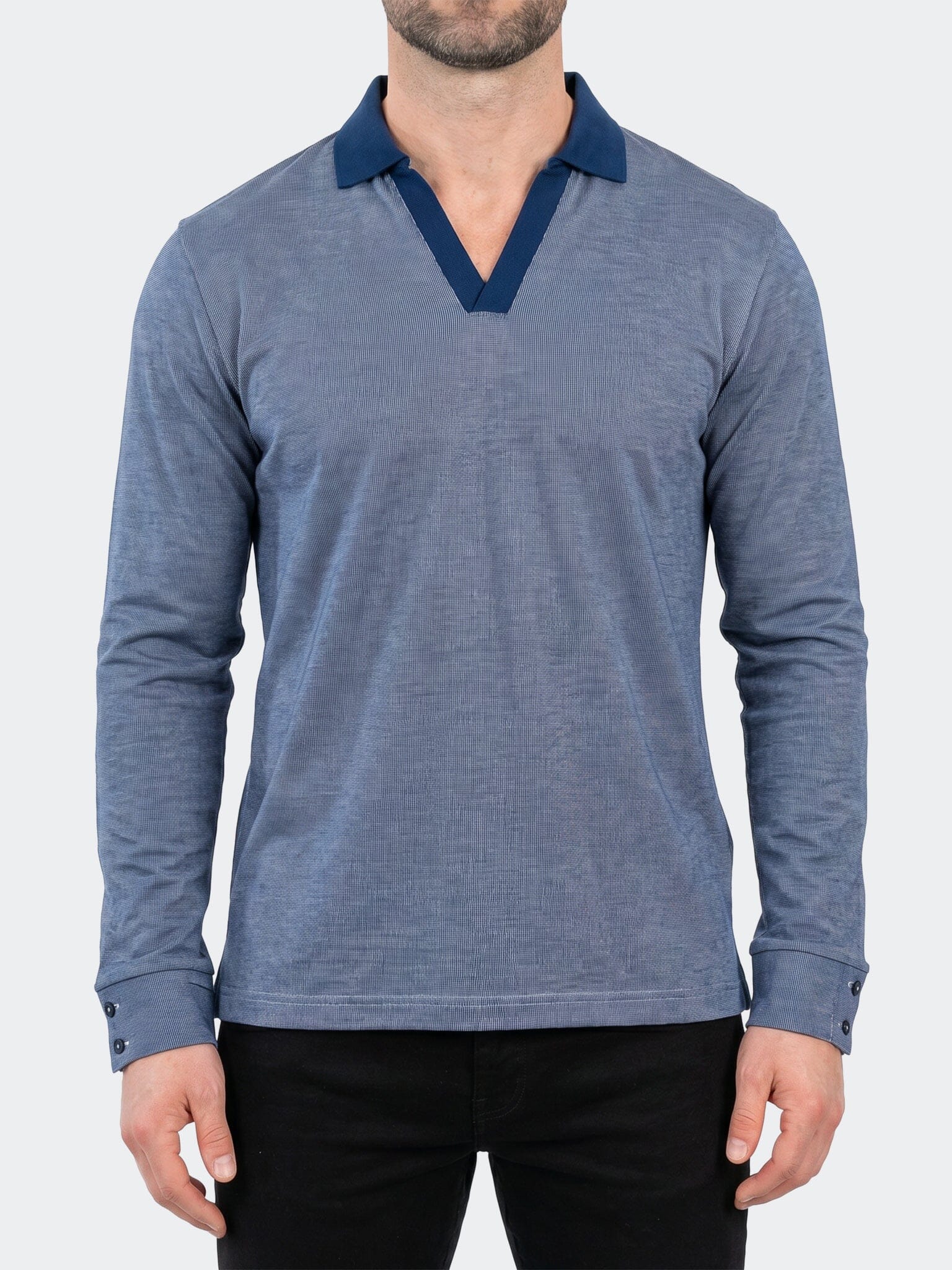 Polo SS Knitted Unknown 0004 Blue