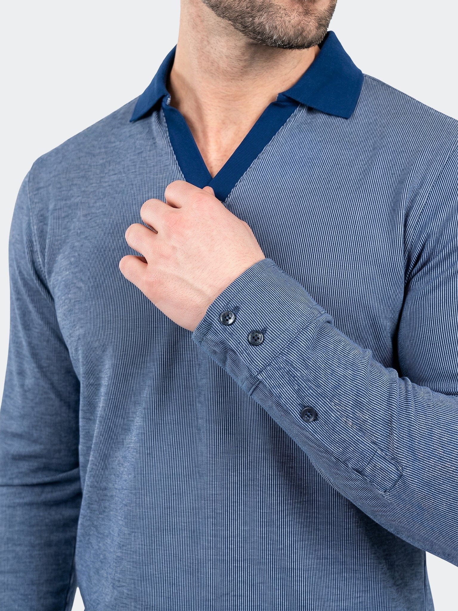 Polo SS Knitted Unknown 0004 Blue