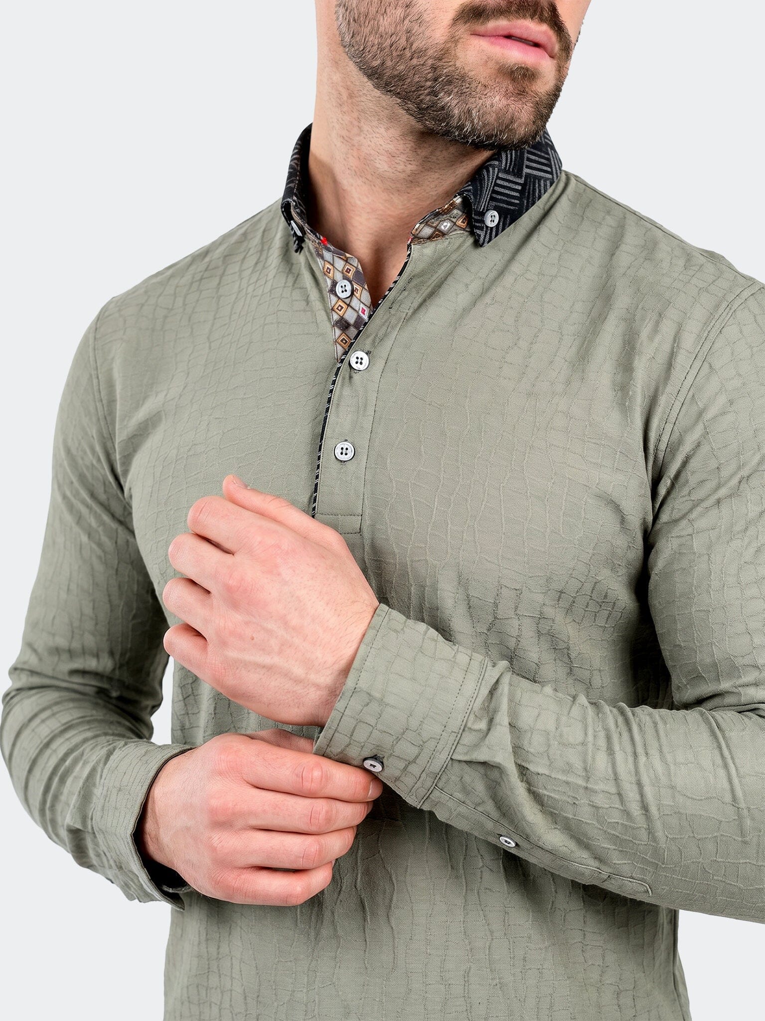 Polo KnitNewton Unknown008 Grey
