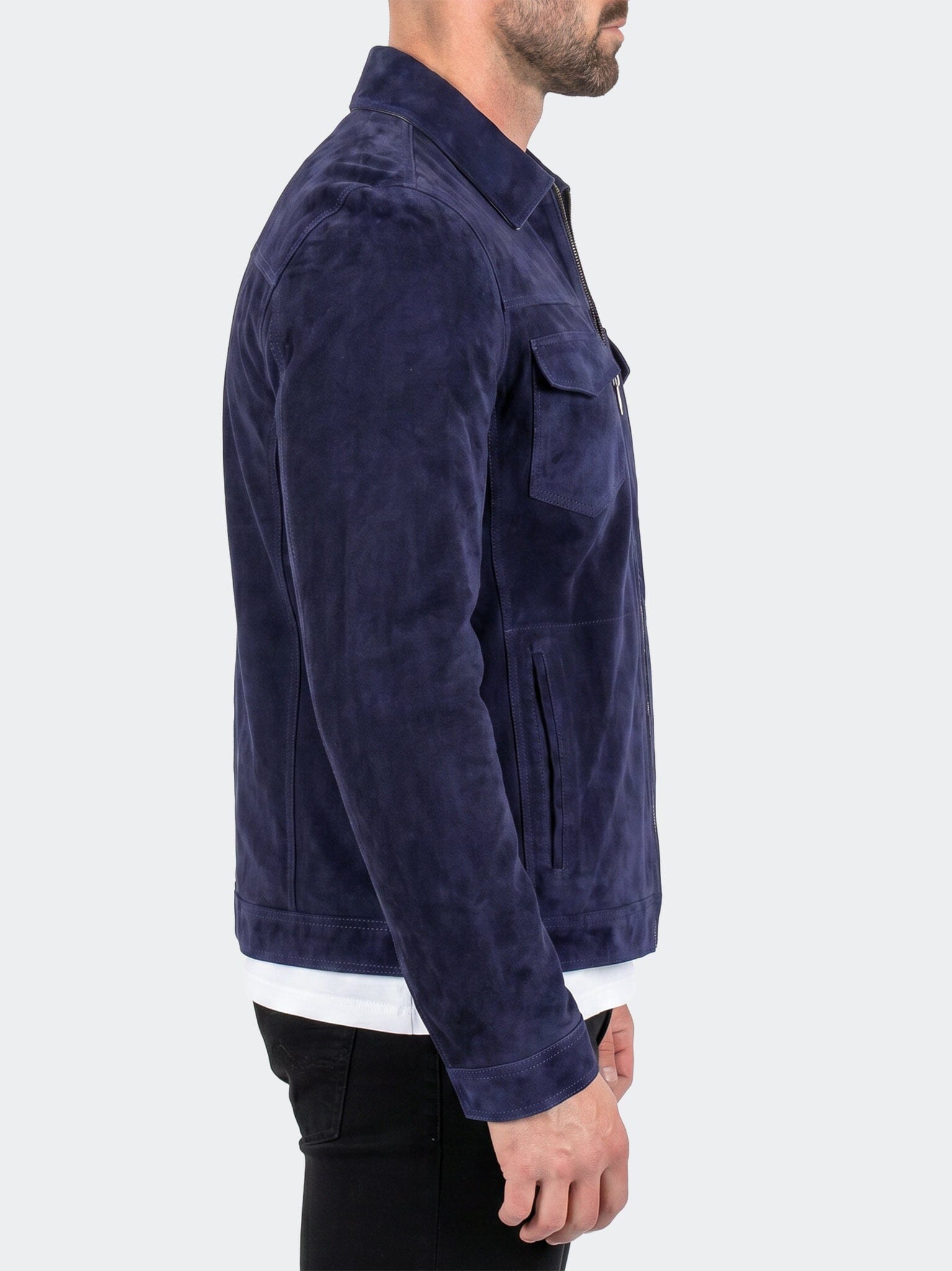 Jacket Leather UnknownFourtyThree Blue